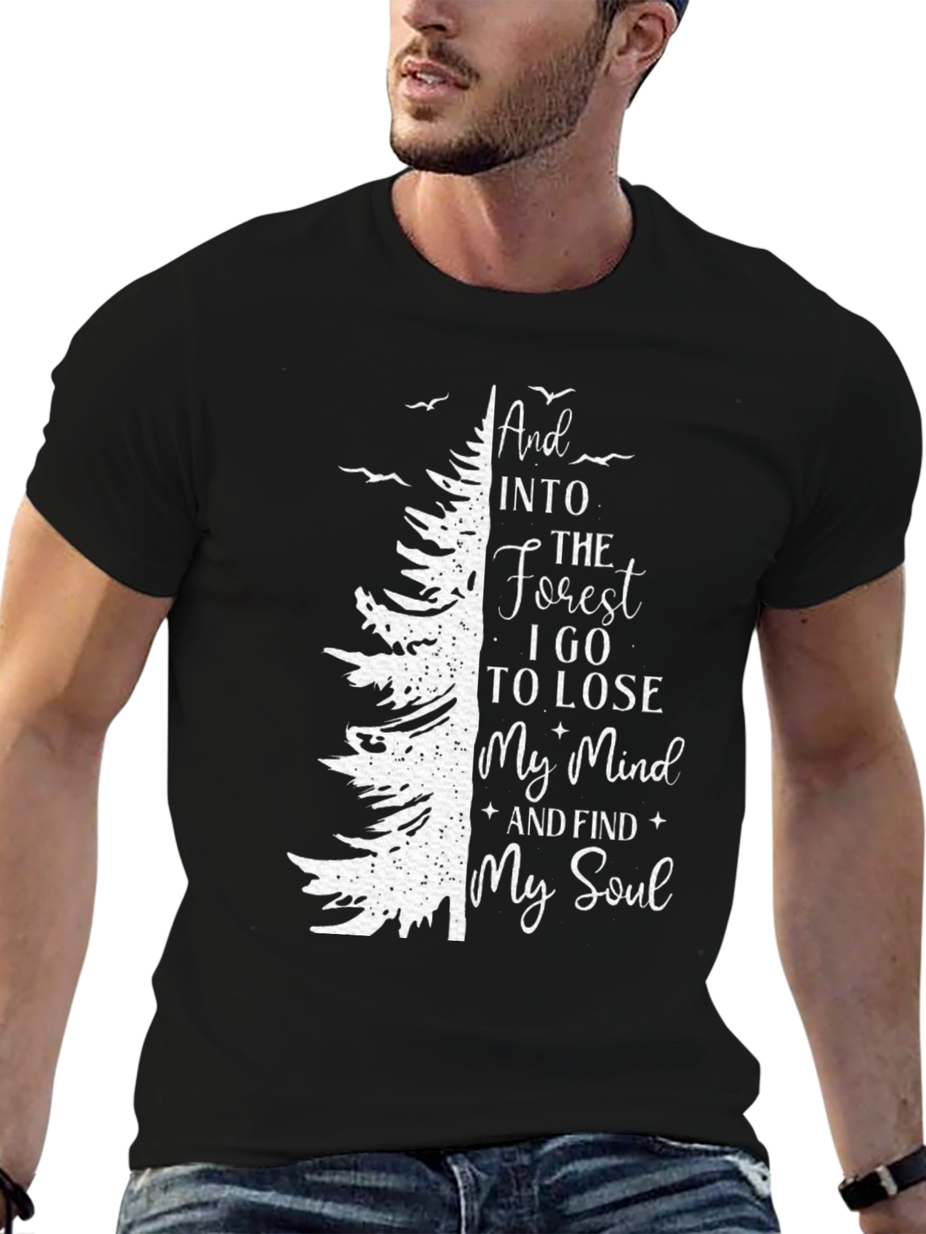 Black Forest Soul Graphic Tee - Mens Black T-Shirt view 6