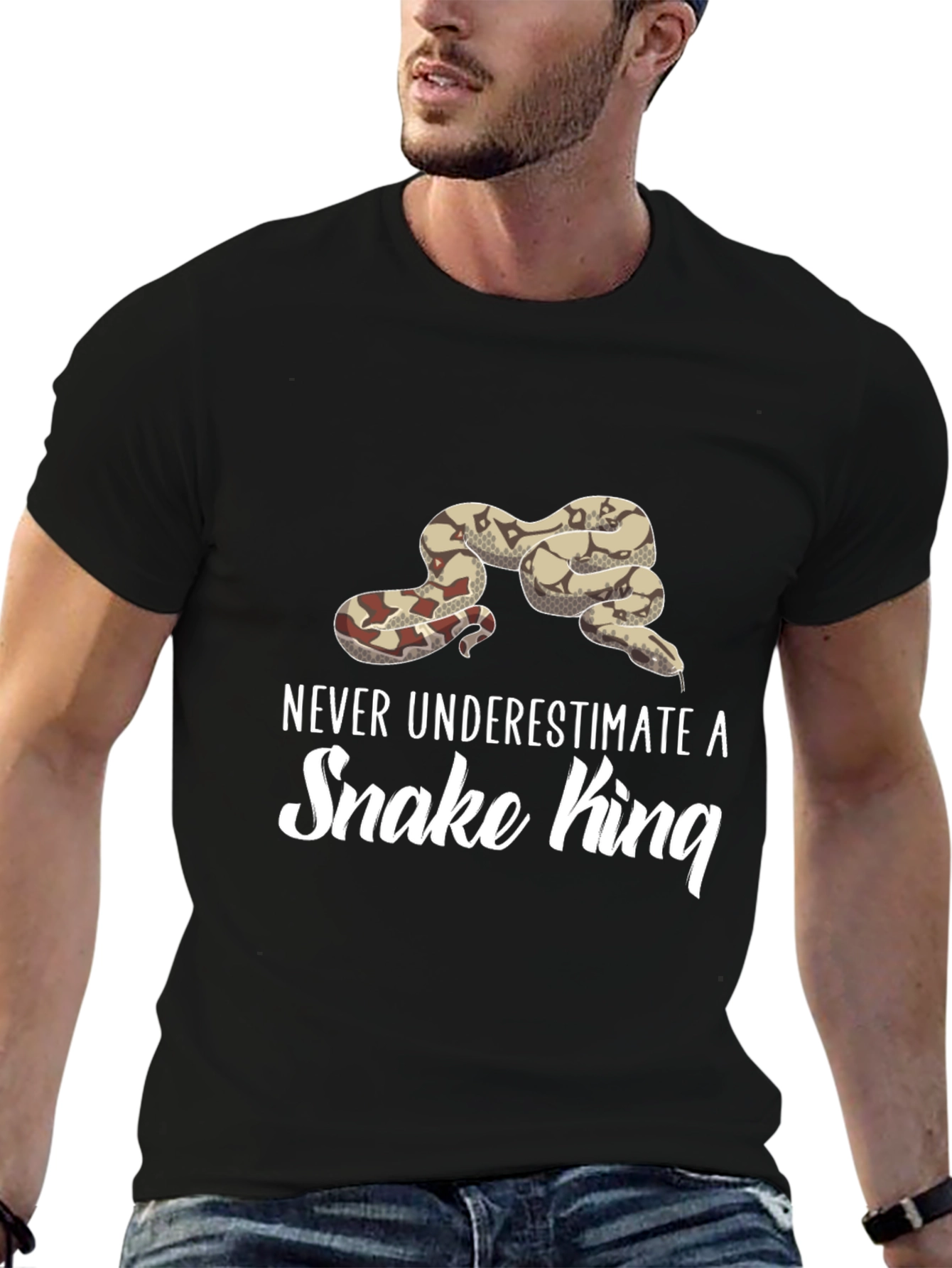Black Snake King T-Shirt - Never Underestimate view 6