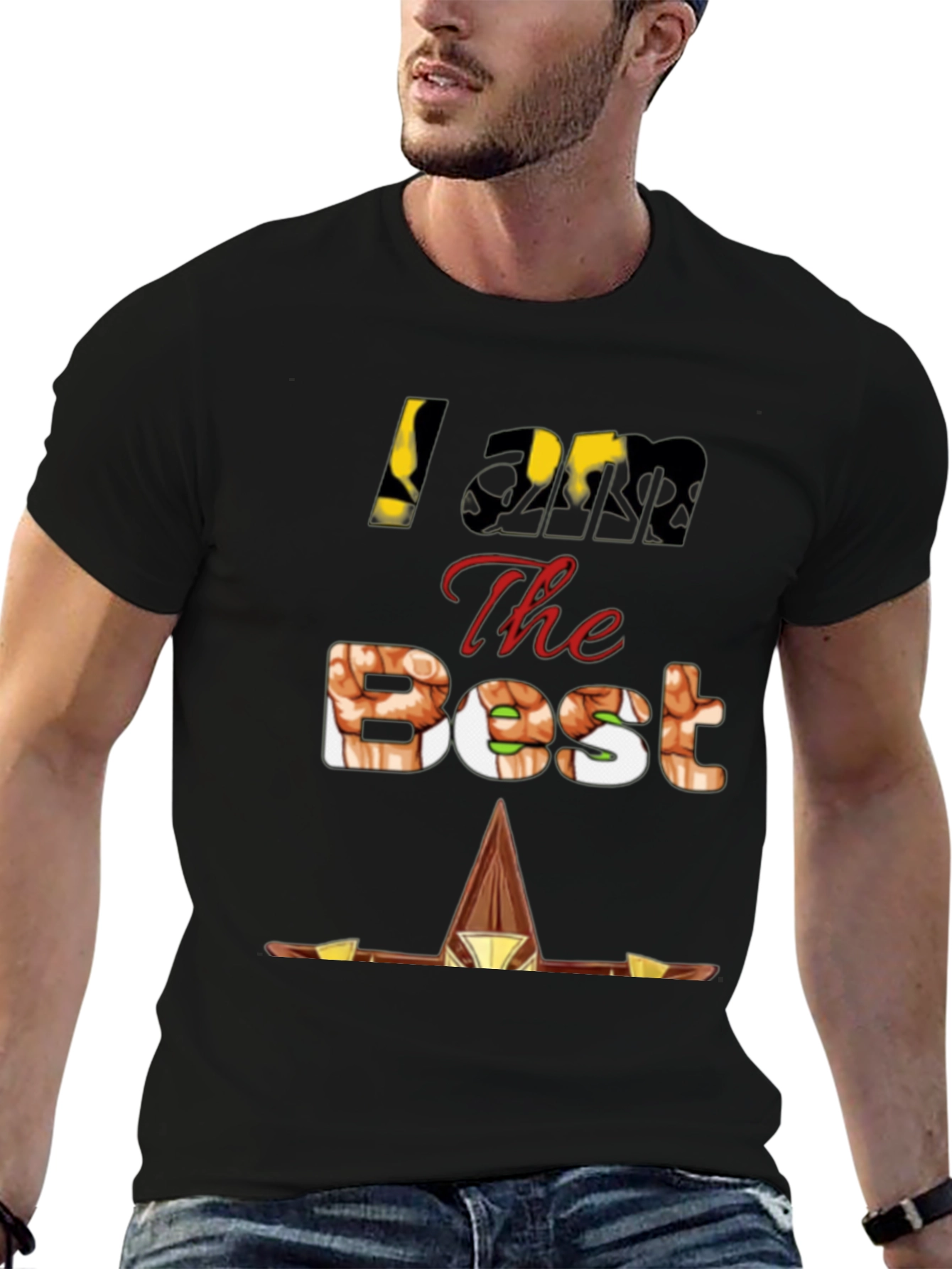 Black I Am The Best Pharaoh Egypt T-Shirt view 6