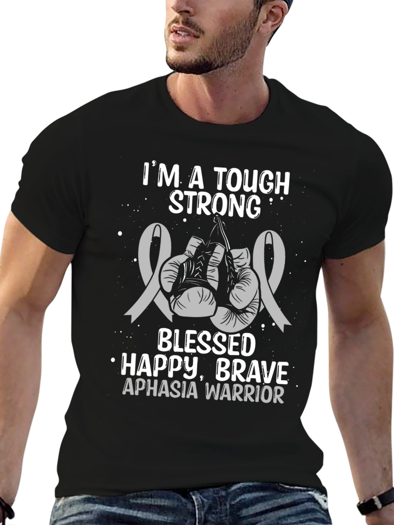 Tough Strong Aphasia Warrior T-Shirt - 6