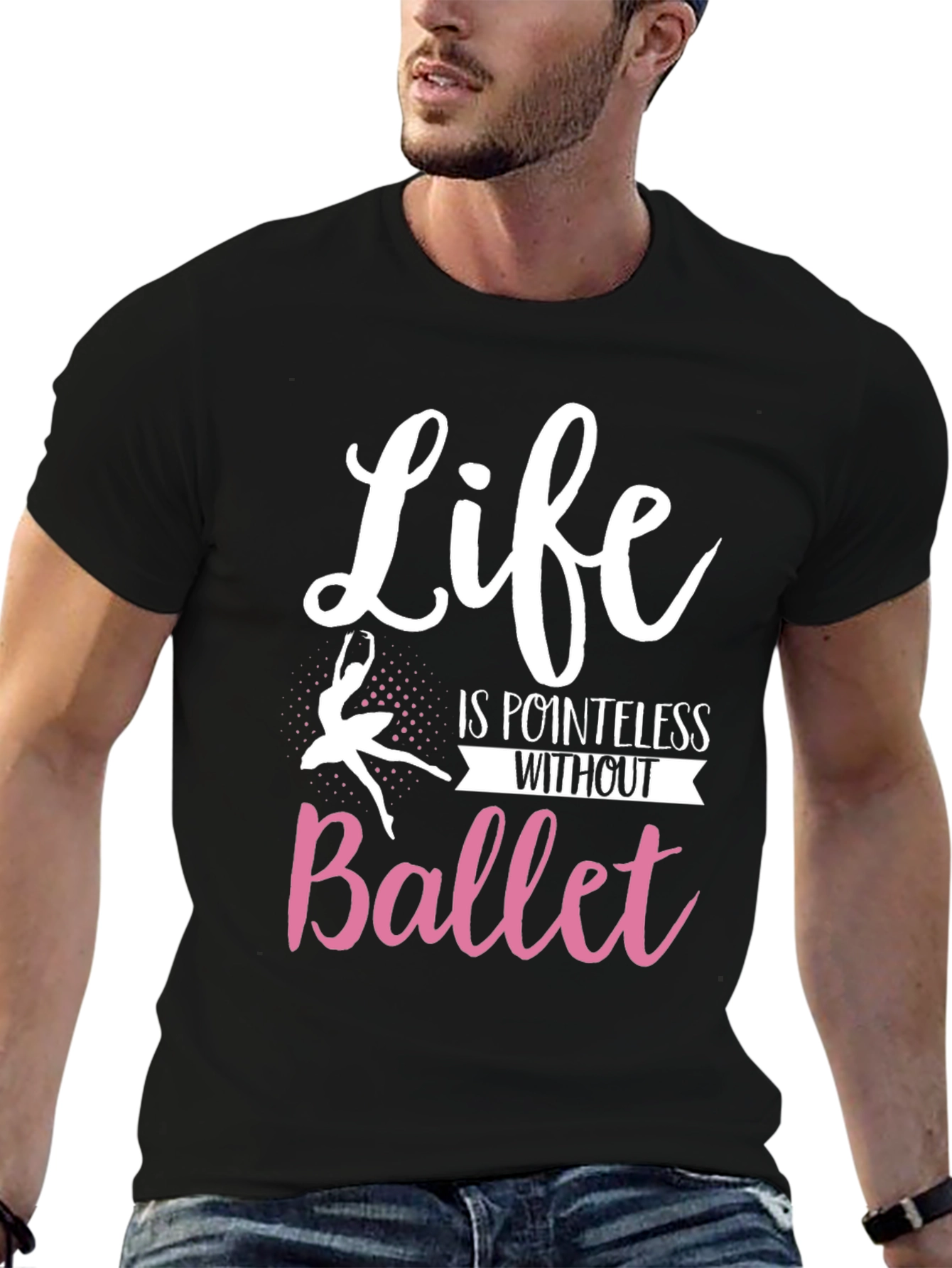 Black Life is Pointless Without Ballet T-Shirt view 6