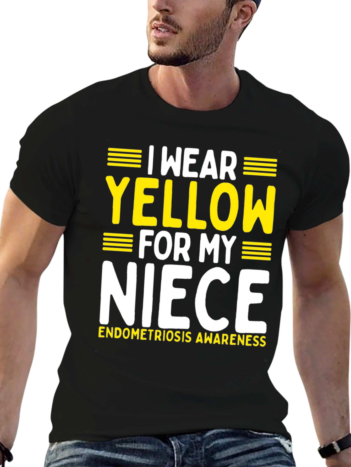I Wear Yellow For My Niece Awareness T-Shirt - 6