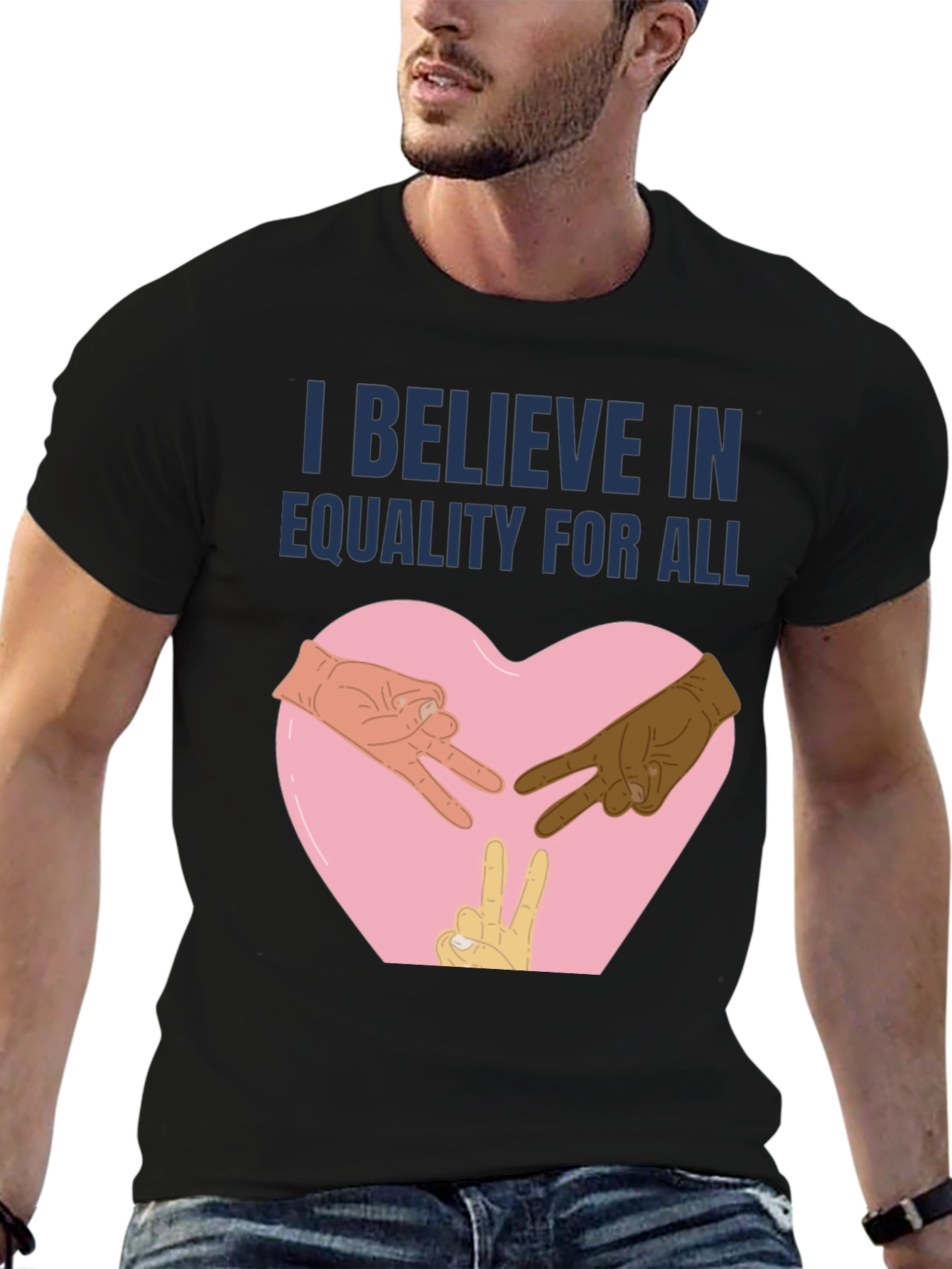 Black Equality for All T-Shirt view 6