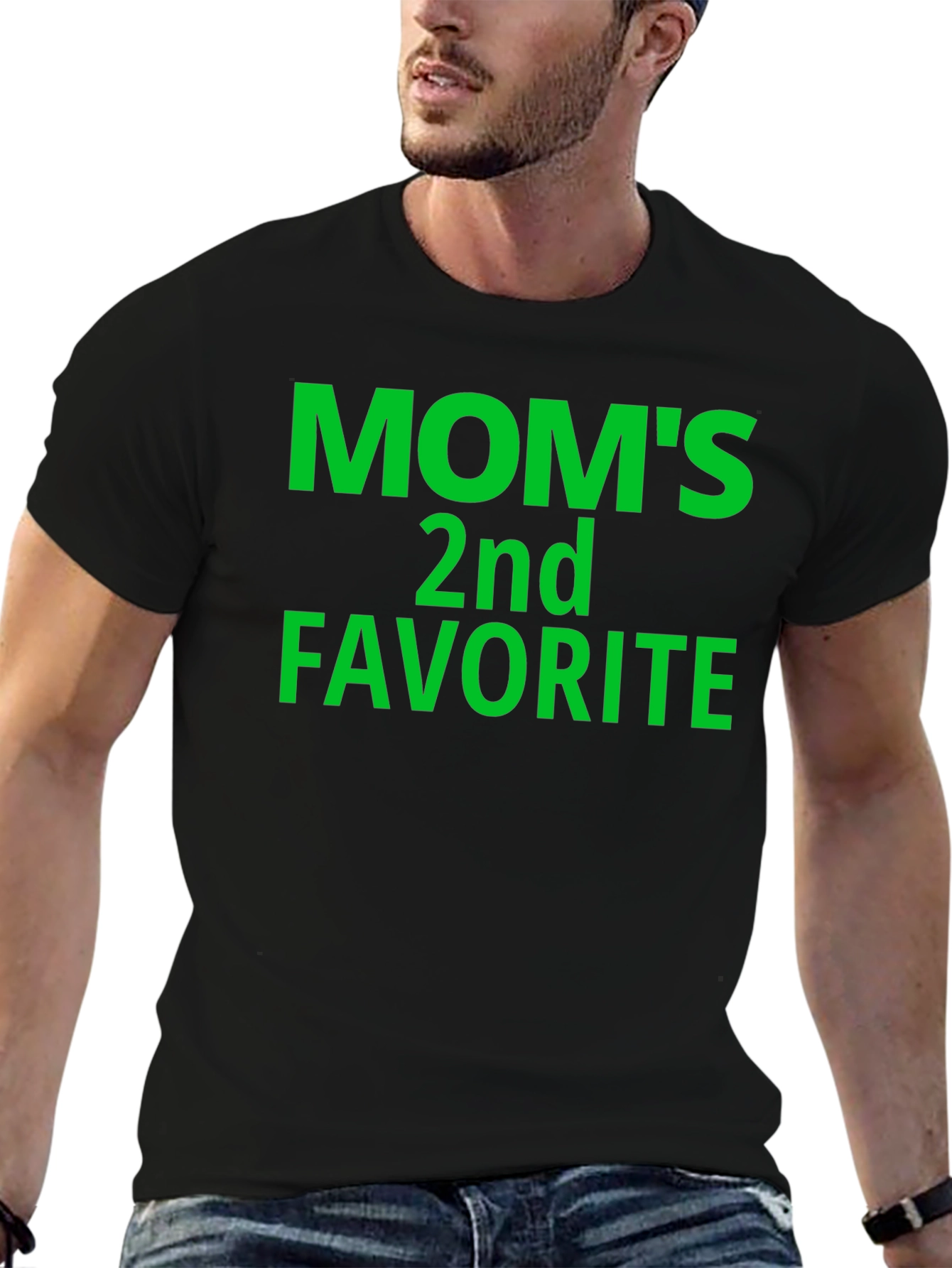 Black Mom's 2nd Favorite T-Shirt - Funny Novelty Tee view 6