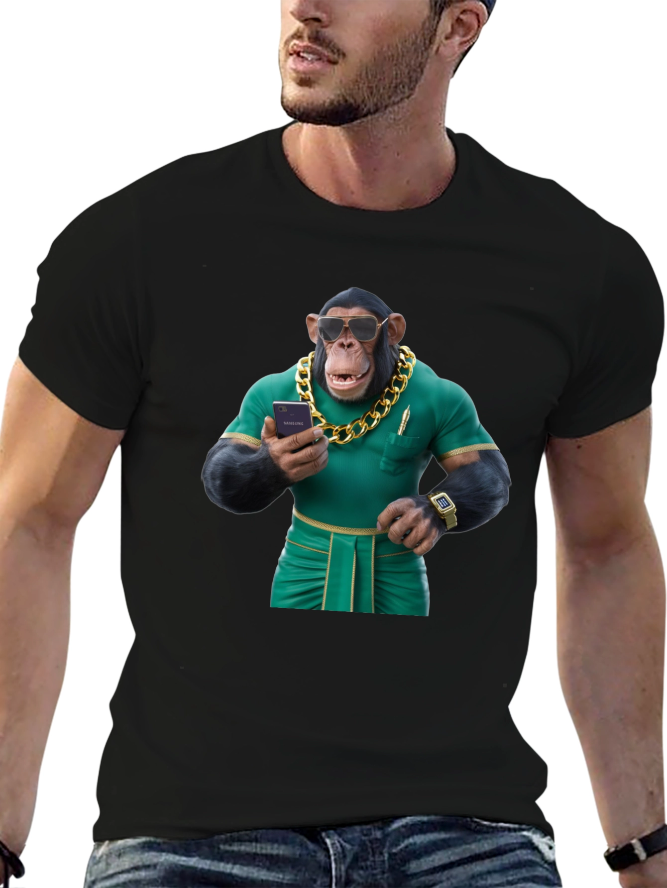 Black Monkey Business T-Shirt view 6