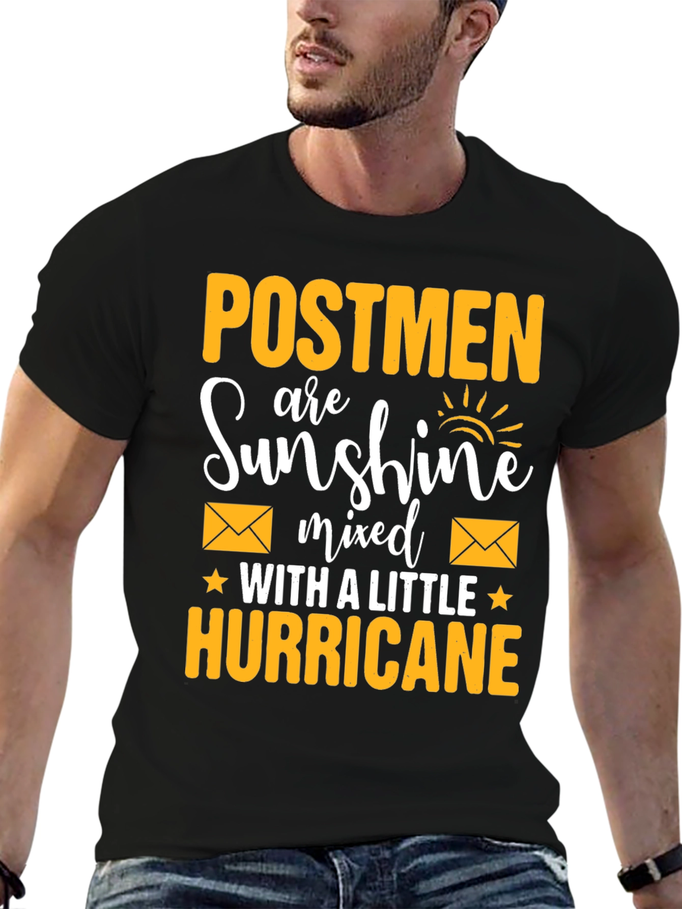 Black Postmen Sunshine Hurricane T-Shirt view 6