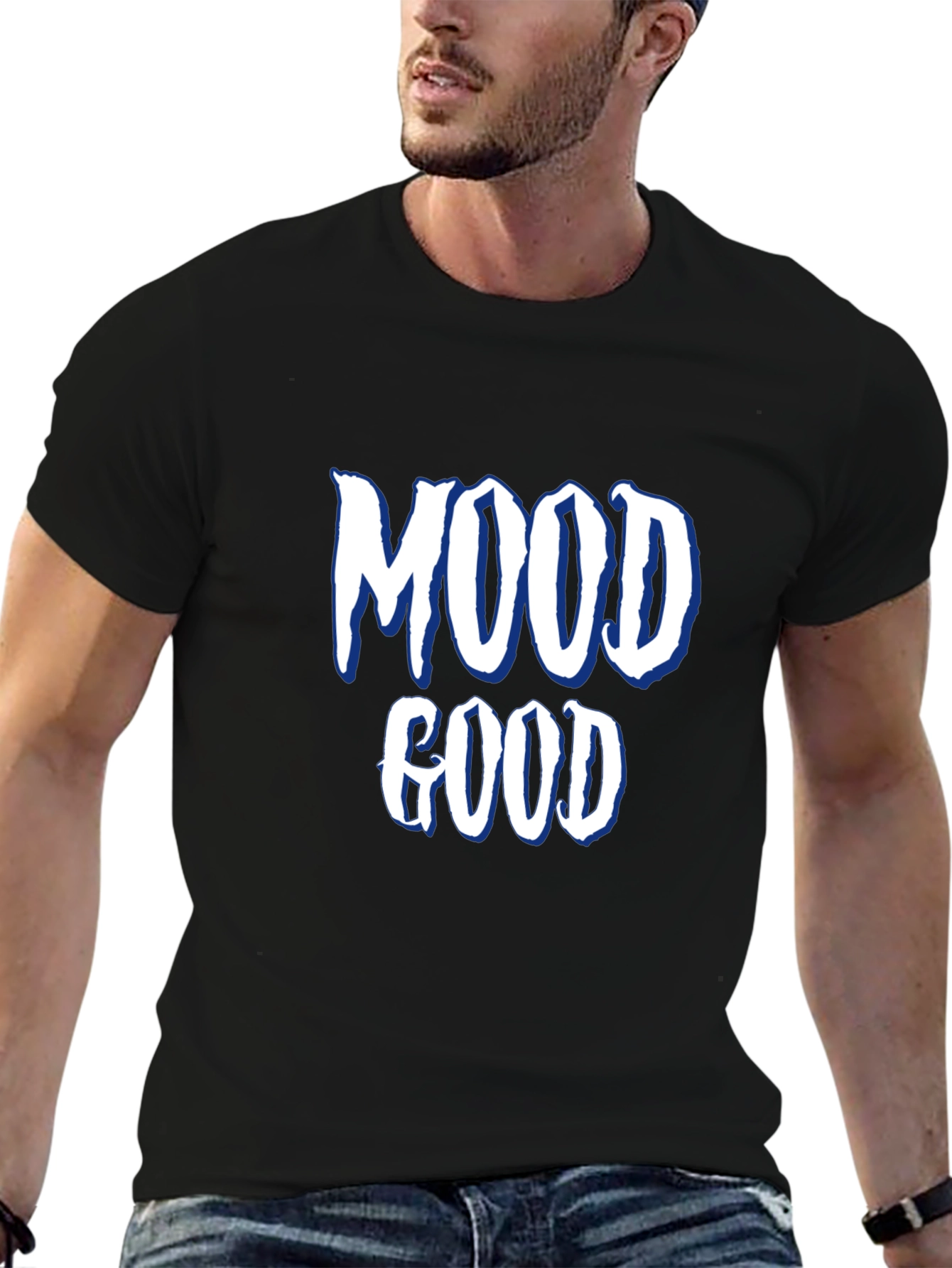 Black Mood Good Graphic Tee - Casual Comfort view 6