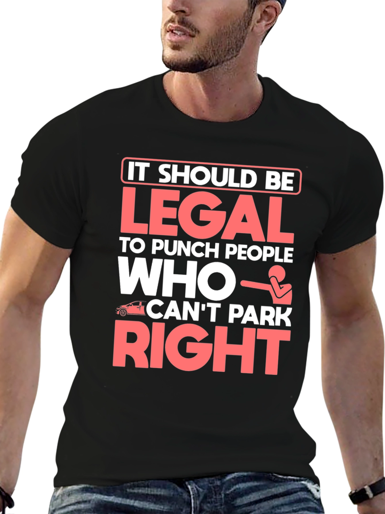 Black Punch People Funny T-Shirt view 6