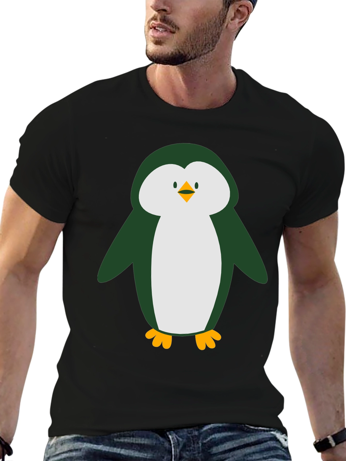 Black Penguin Graphic Tee - Comfy Casual Style view 6
