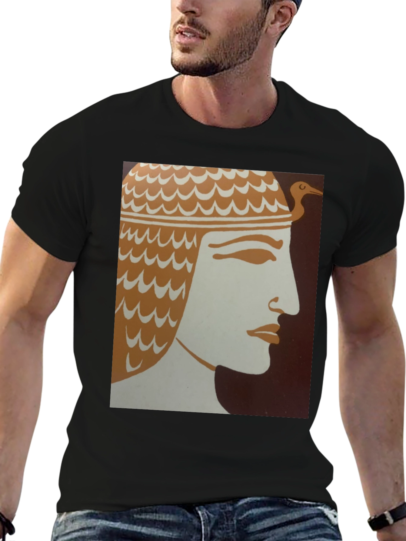 Black Egyptian Pharaoh Graphic T-Shirt view 6