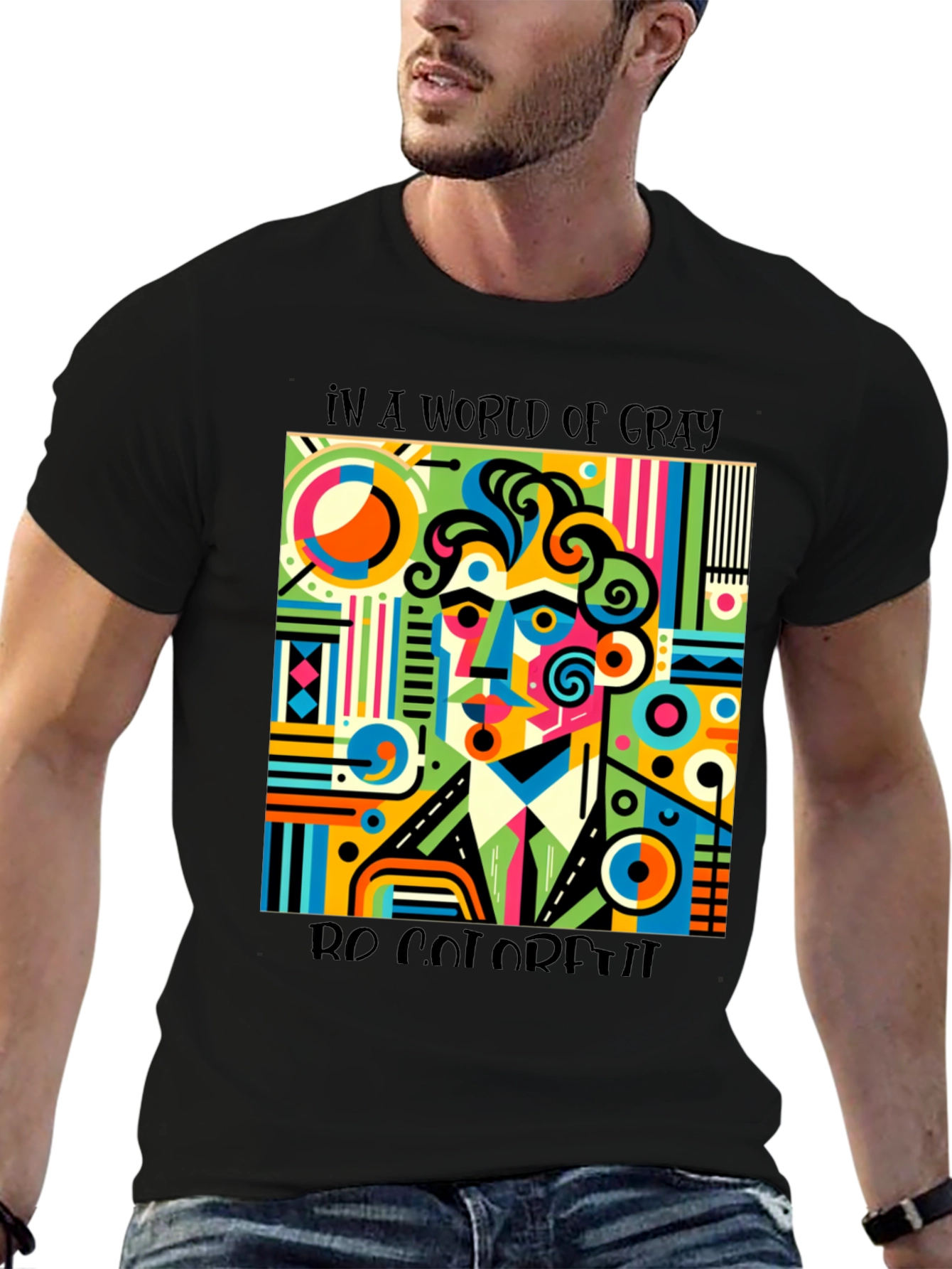 Colorful Abstract Art T-Shirt - Be Colorful - 6