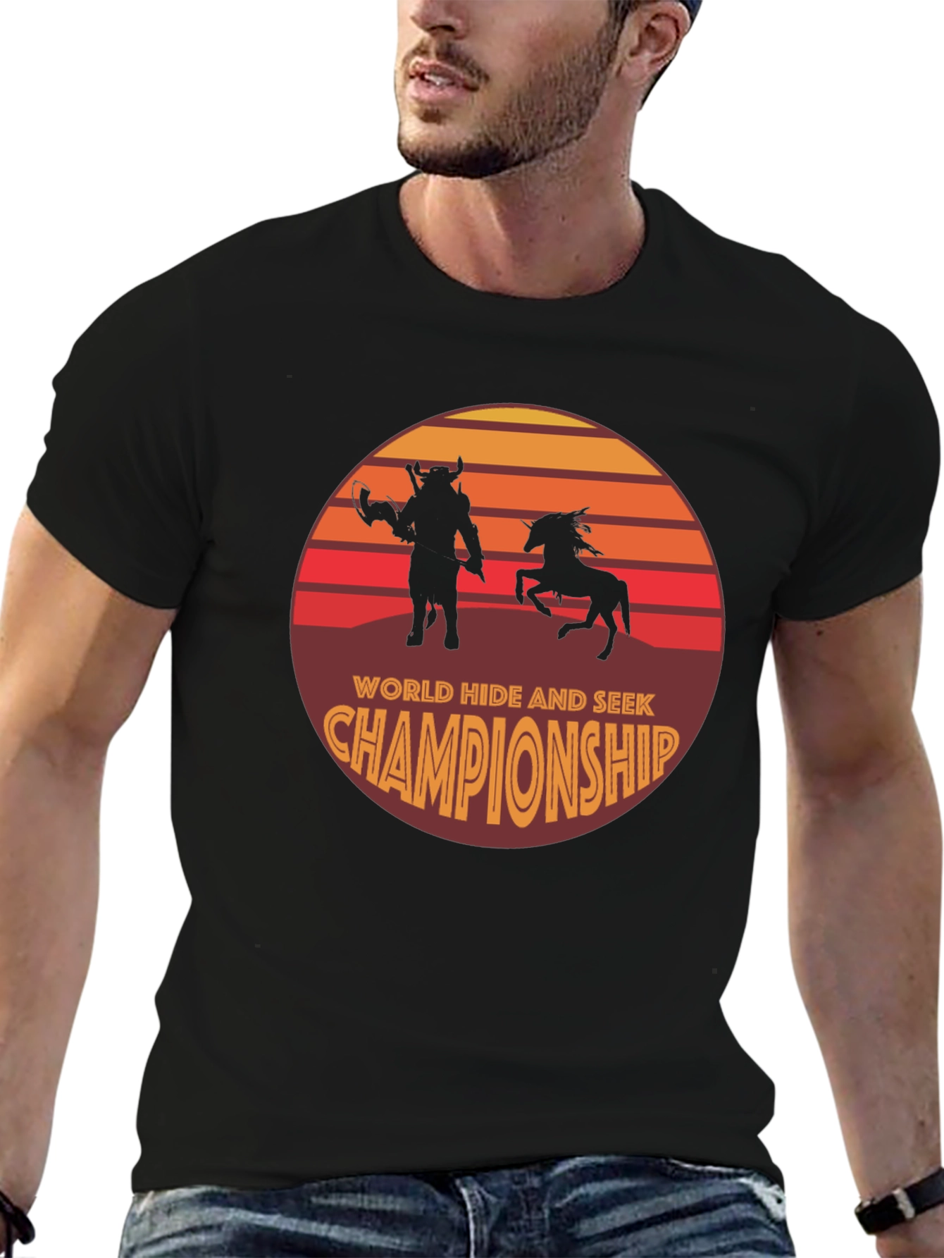Black World Hide and Seek Championship Graphic Tee view 6
