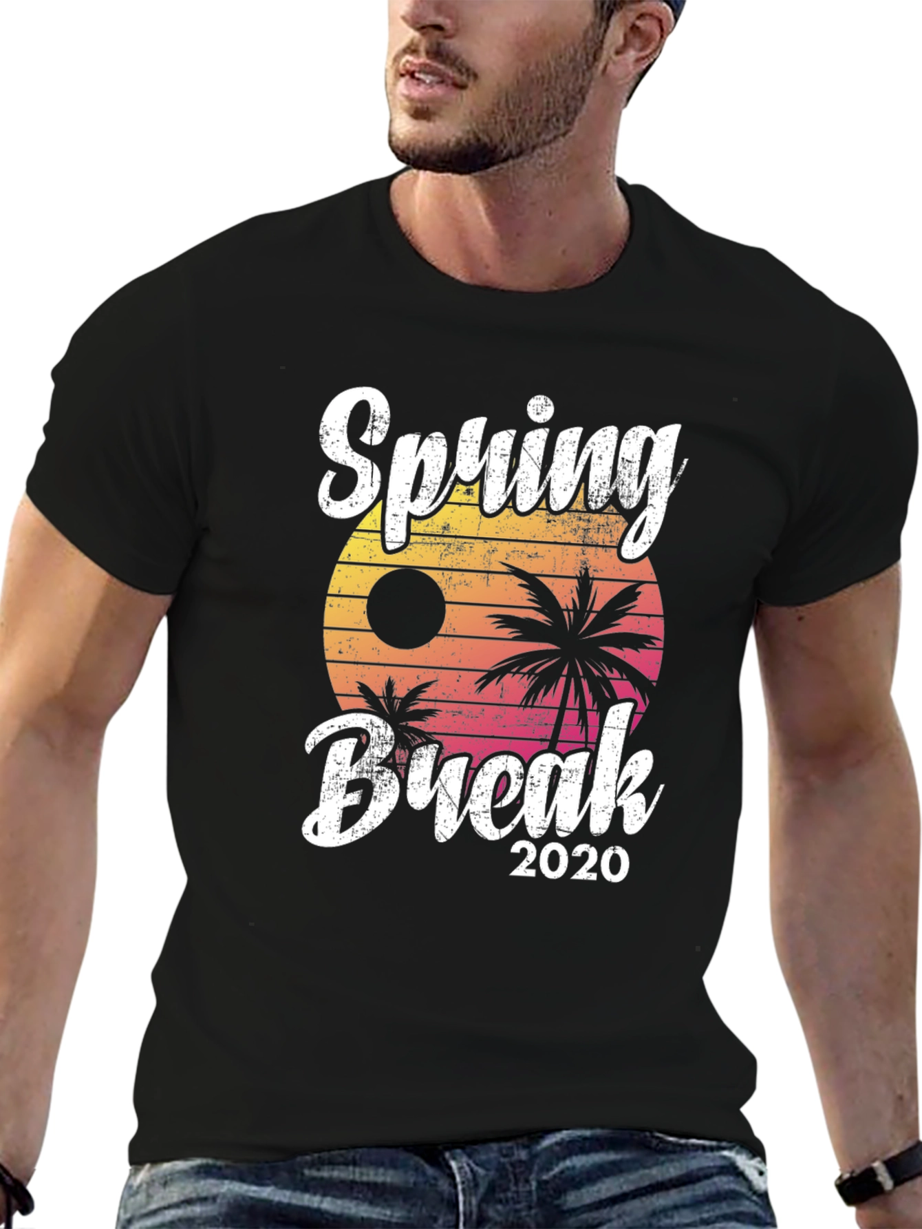 Black Spring Break 2020 Graphic T-Shirt view 6