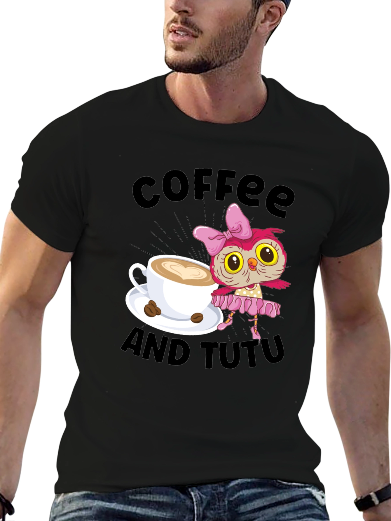 Black Coffee and Tutu Graphic Tee view 6