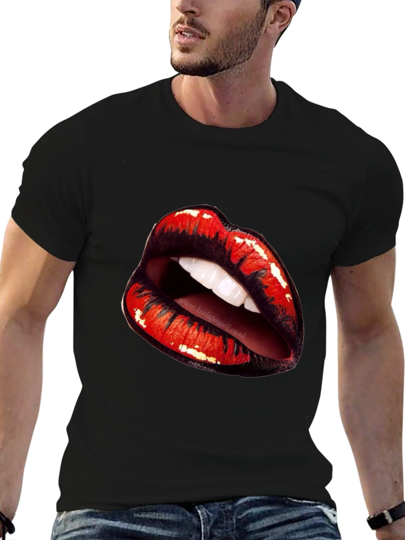 Black Lips Graphic Black T-Shirt view 6