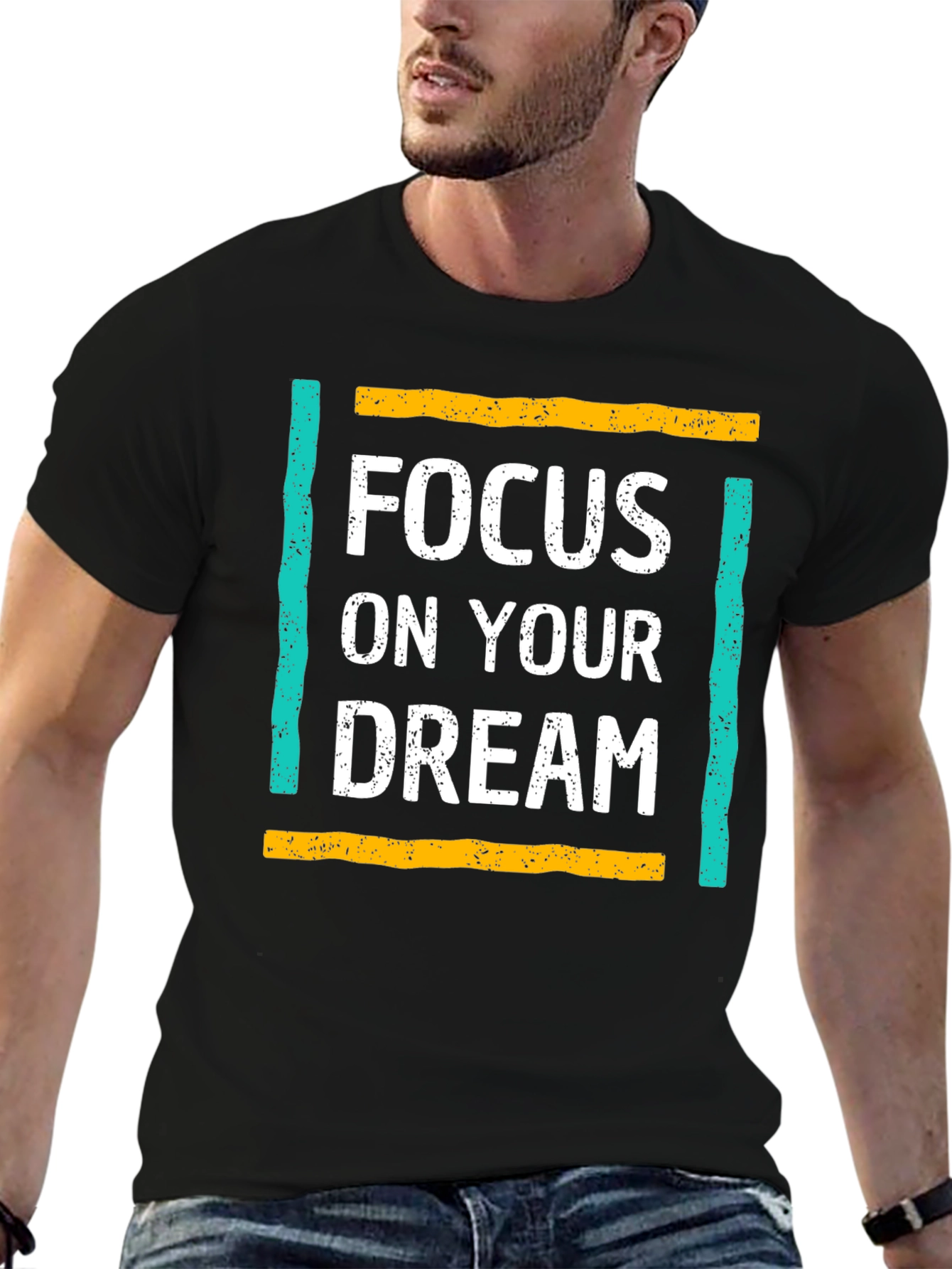 Black Focus On Your Dream T-Shirt view 6