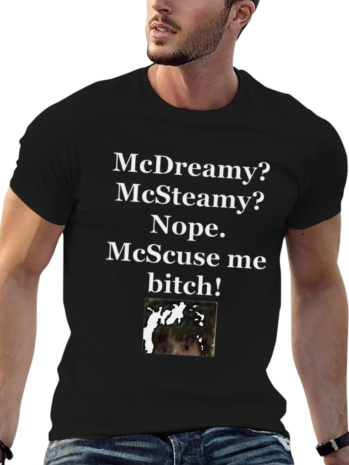 Black McDreamy? Graphic Novelty T-Shirt - Black view 6