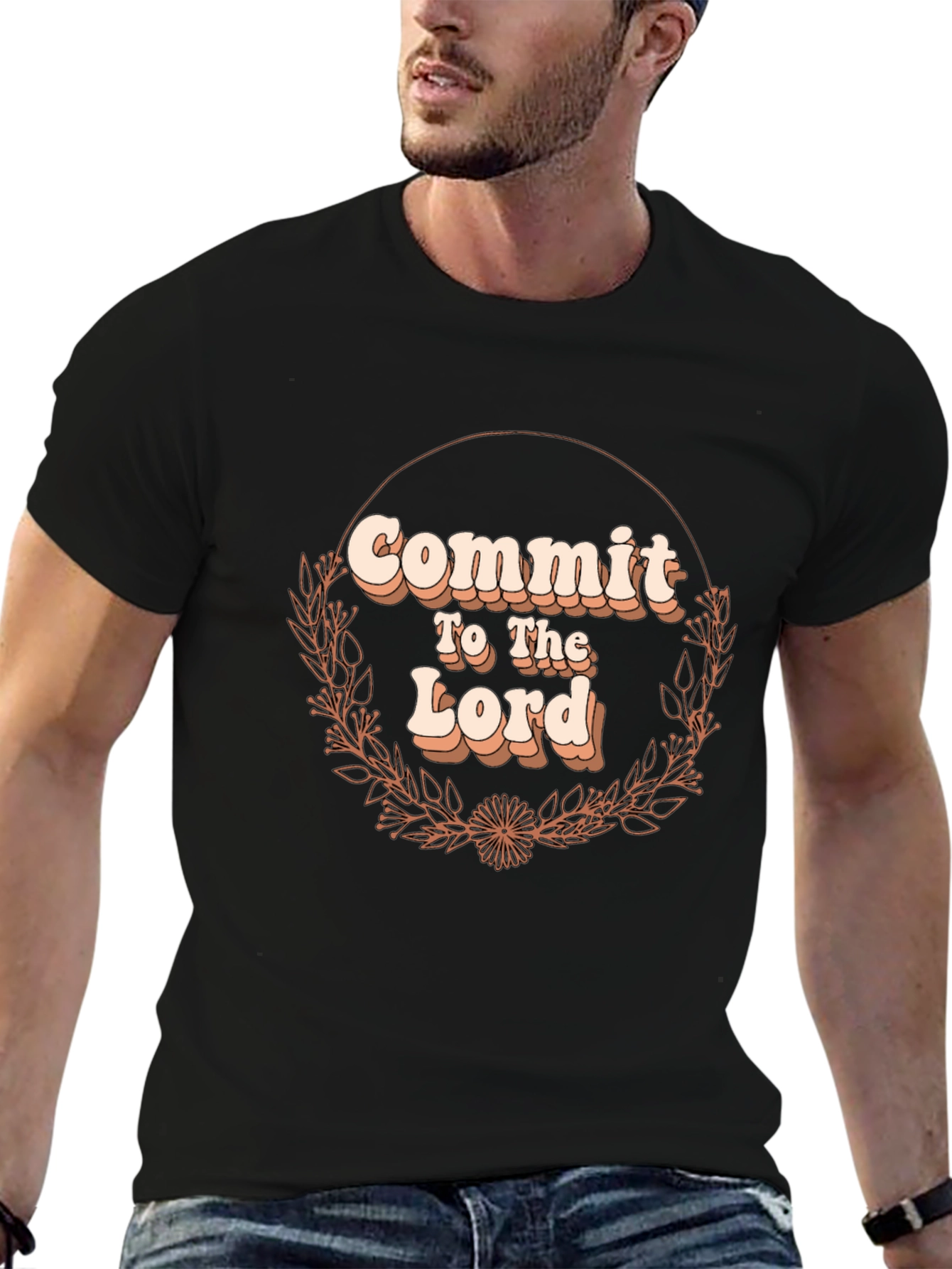 Black Commit To The Lord T-Shirt view 6