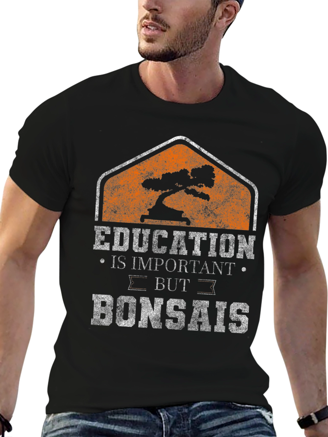 Black Education Is Important But Bonsais T-Shirt view 6