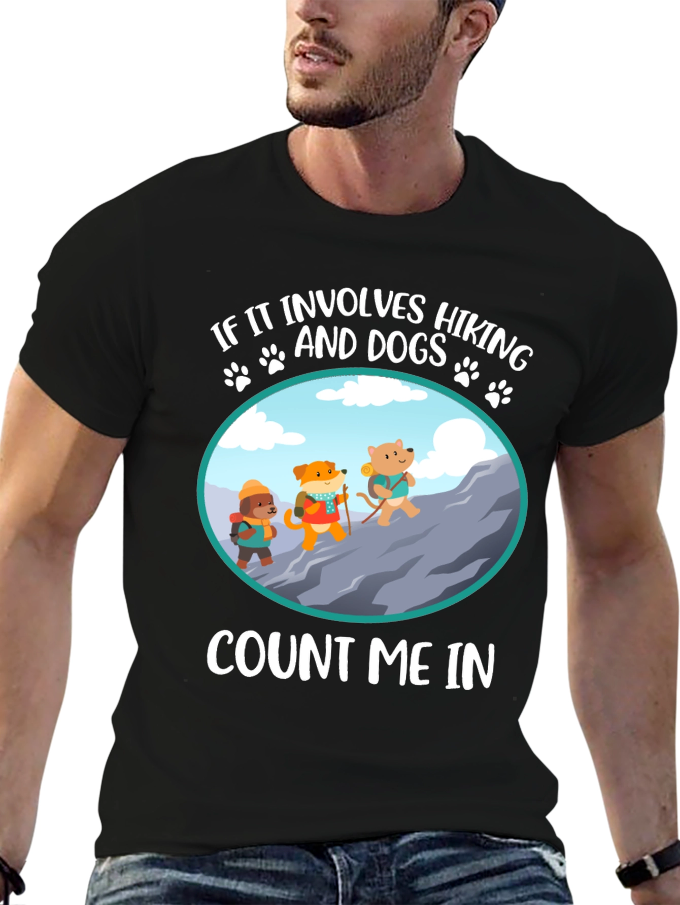 Hiking Dogs Graphic Tee - Count Me In! - 6