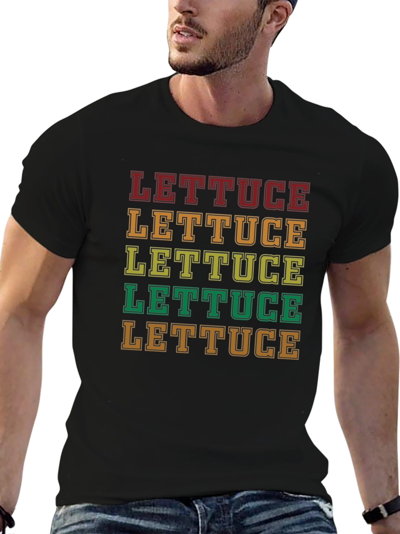 Lettuce Retro T-Shirt - Bold Graphic Tee - 6