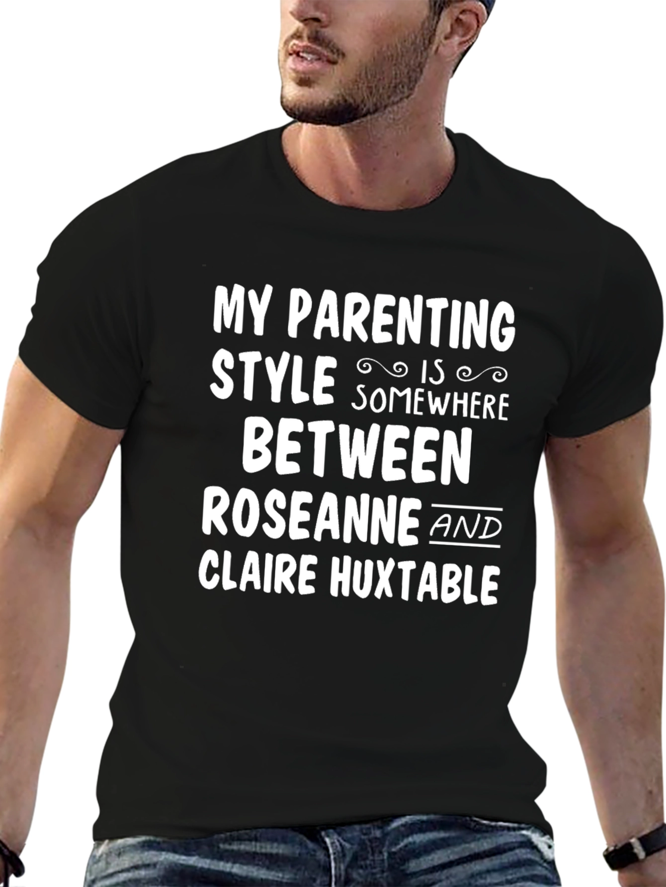Black My Parenting Style T-Shirt view 6