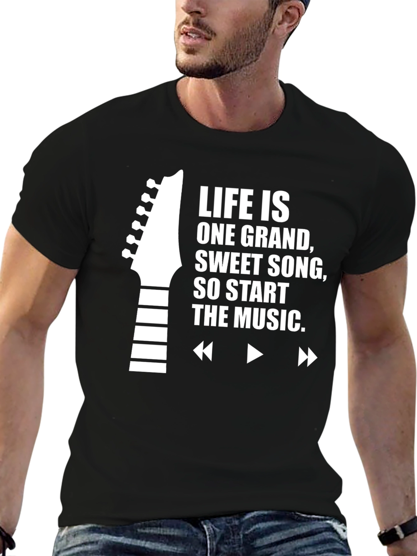 Black Life Is One Grand Song Graphic Tee view 6