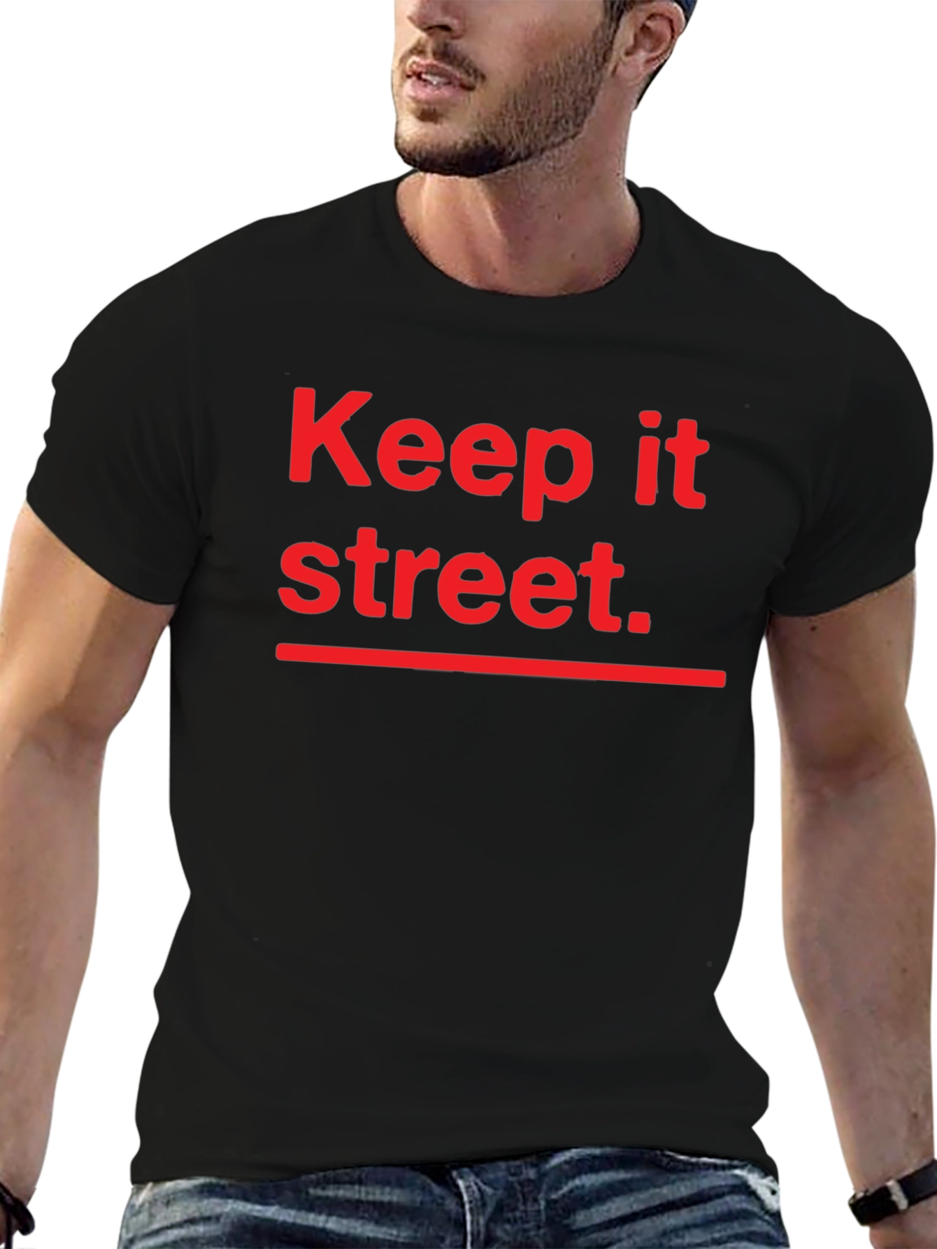 Black Keep It Street Black T-Shirt view 6