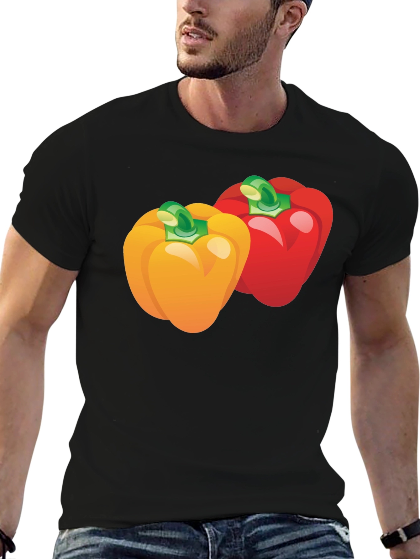 Peppers Graphic Tee - Fun Vegetable T-Shirt - 6