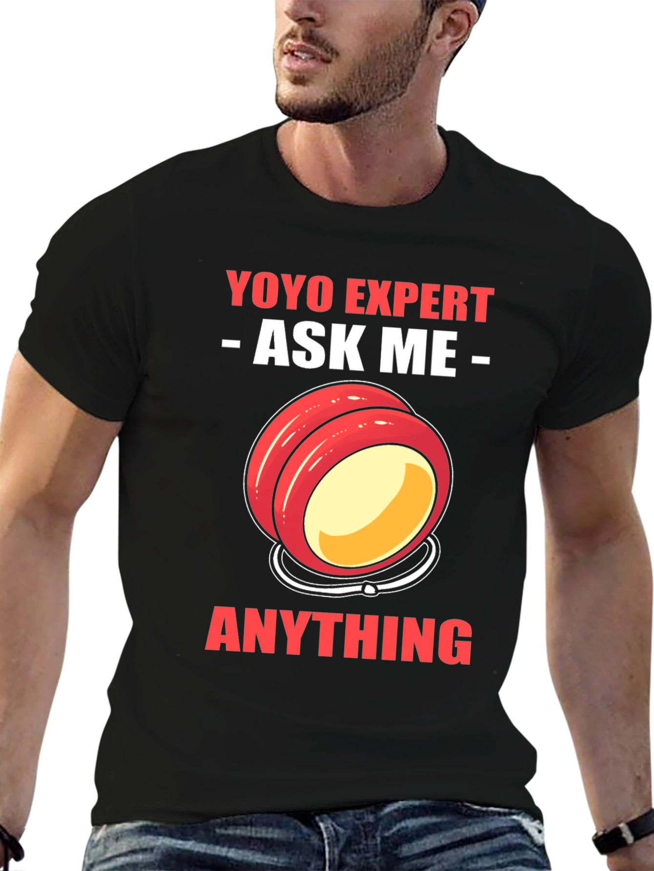 Black Yoyo Expert T-Shirt - Ask Me Anything! view 6