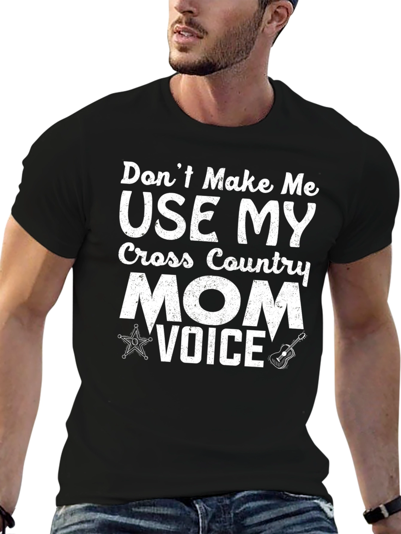 Black Country Mom Voice Graphic T-Shirt view 6