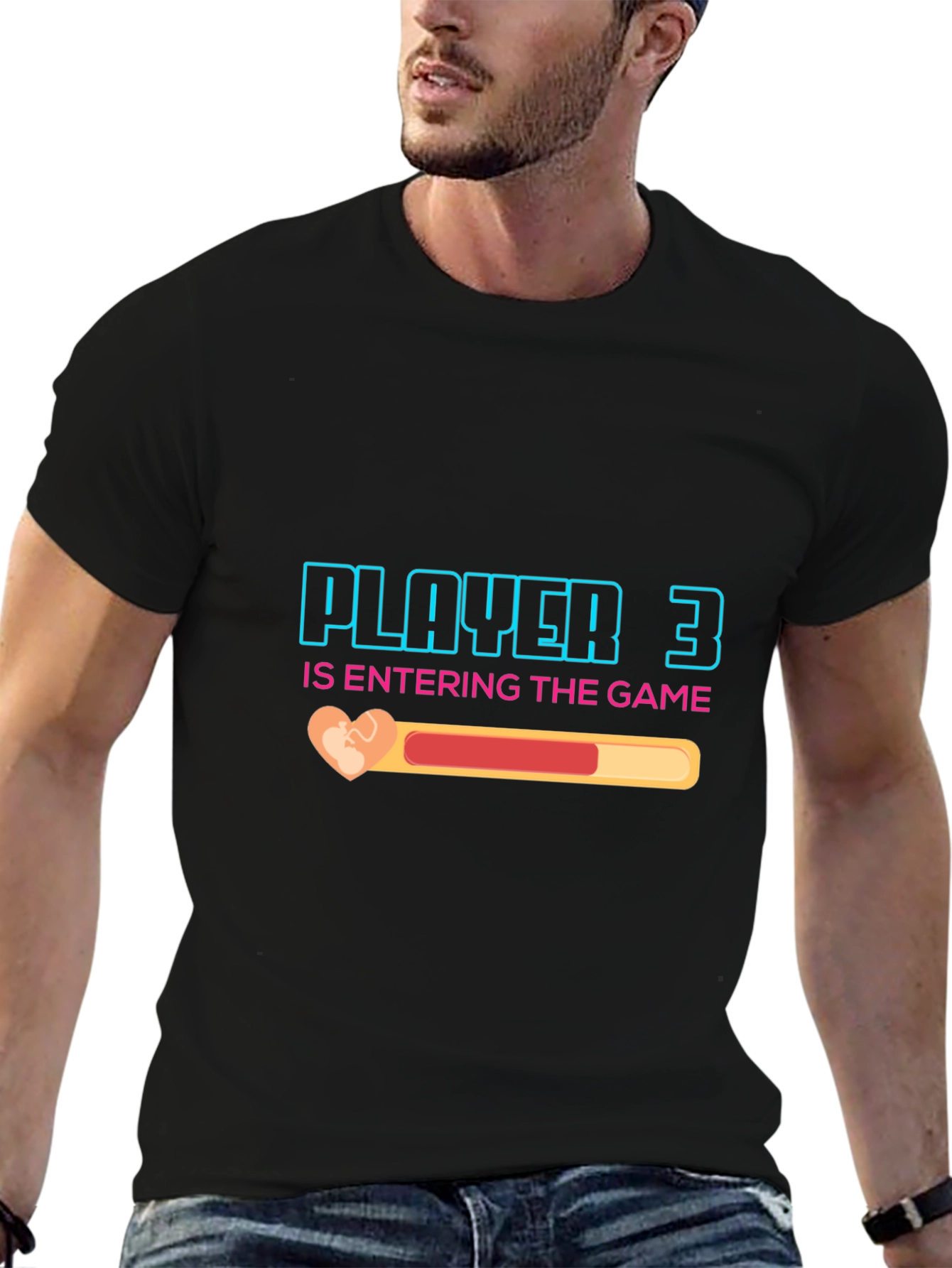 Black Player 3 Entering the Game T-Shirt view 6