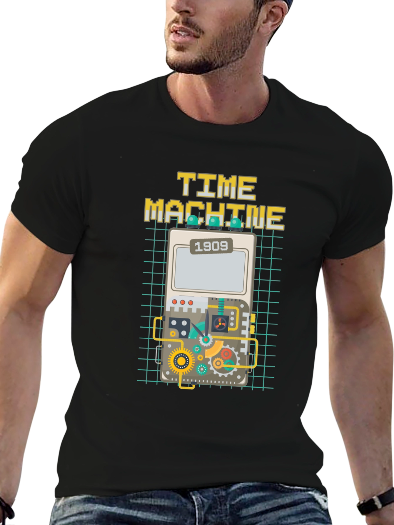 Time Machine Graphic Tee - Retro Style - 6