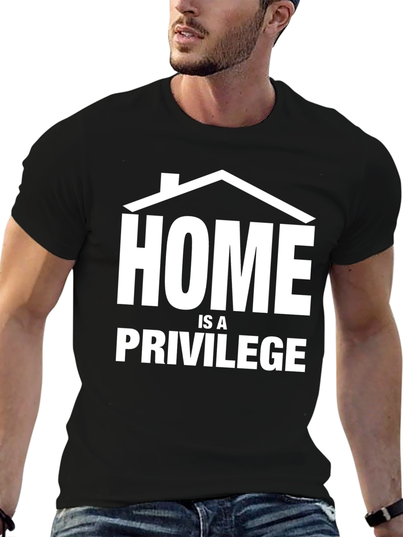 Black Home Is A Privilege T-Shirt view 6