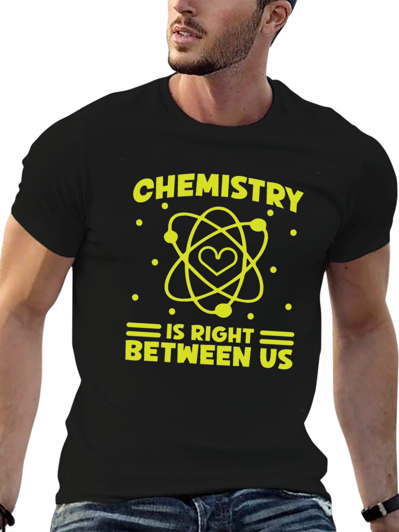 Black Chemistry Is Right Between Us Graphic T-Shirt view 6