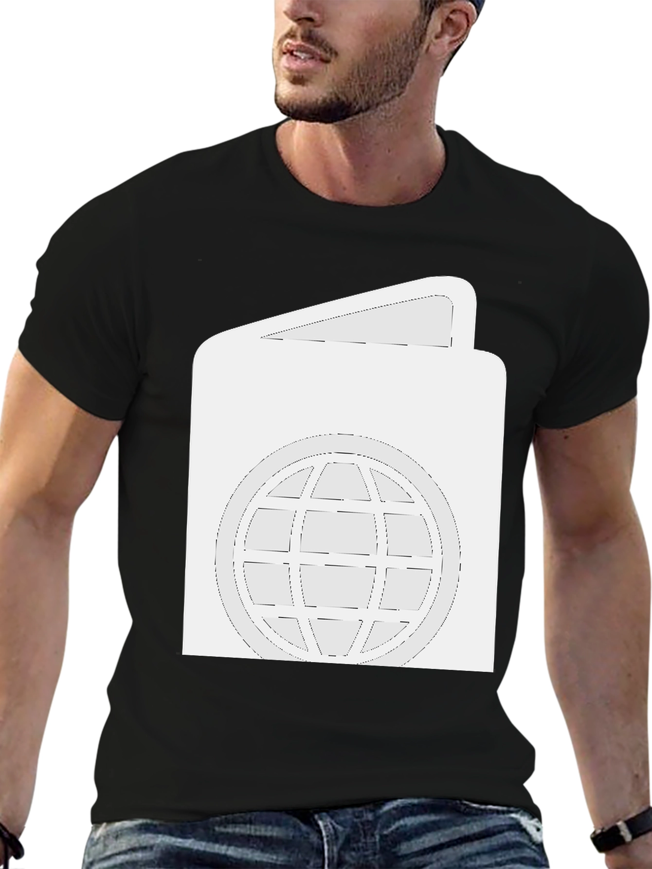 Black Passport T-Shirt - Travel the World in Style! view 6