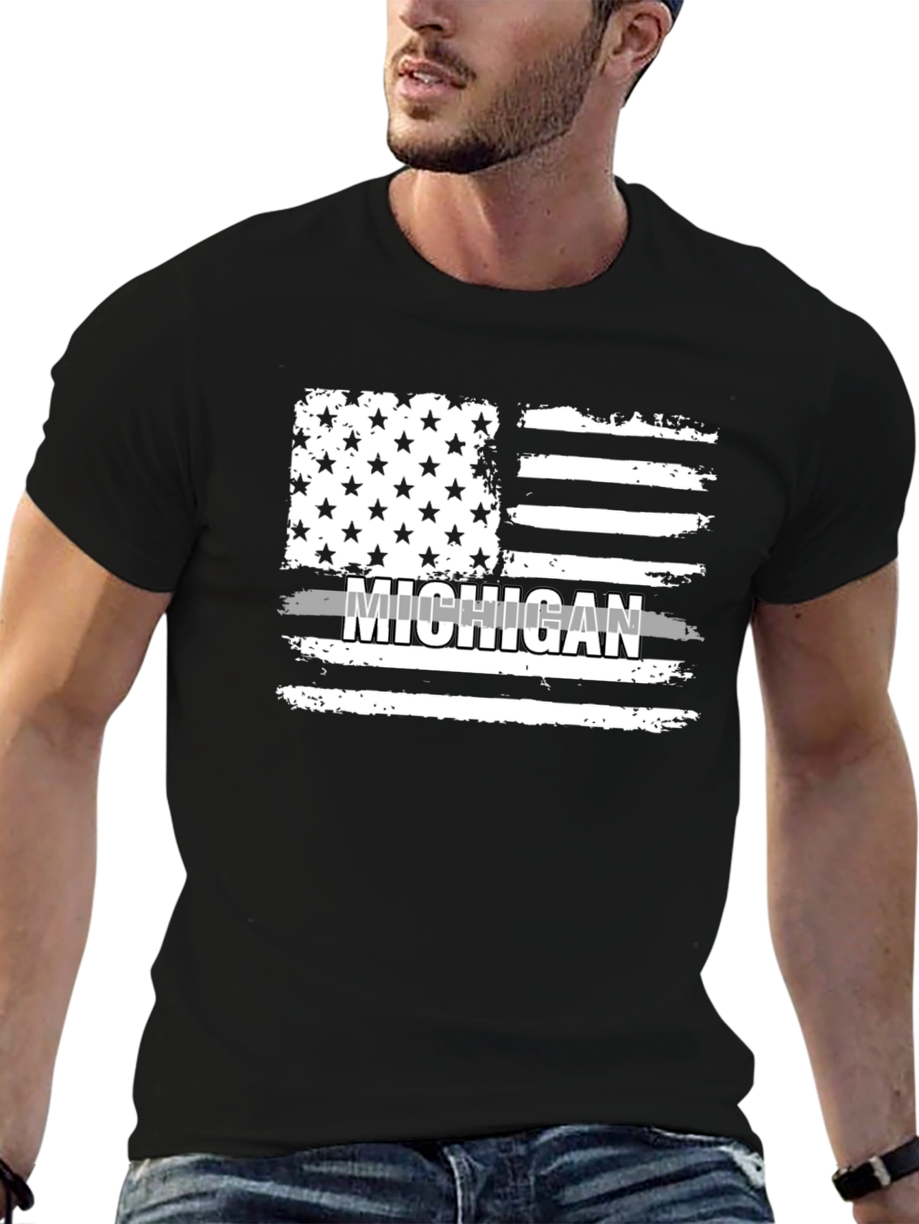 Michigan Flag Graphic Tee - 6
