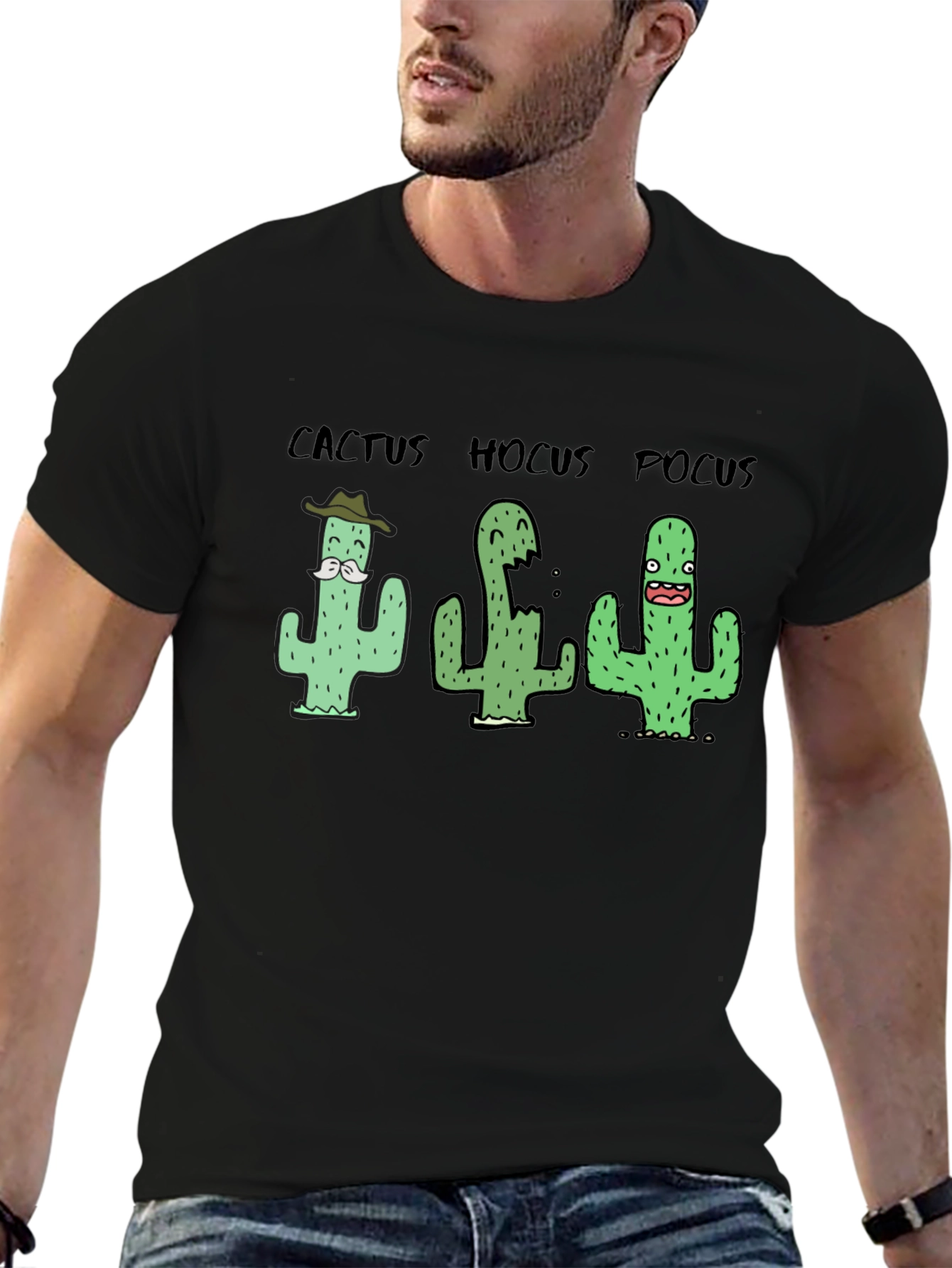 Black Cactus Hocus Pocus Black T-Shirt view 6