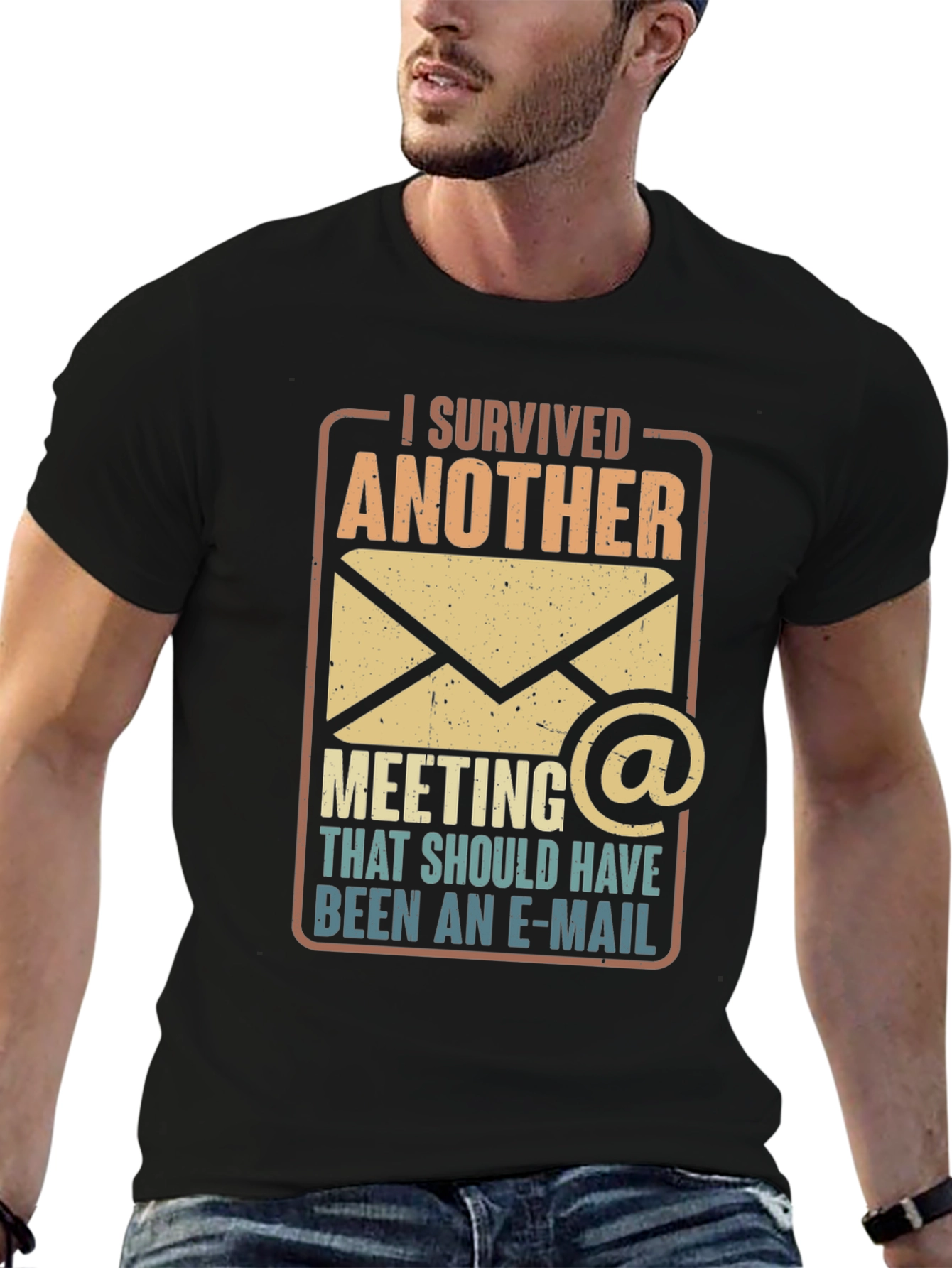 I Survived Another Meeting Funny T-Shirt - 6