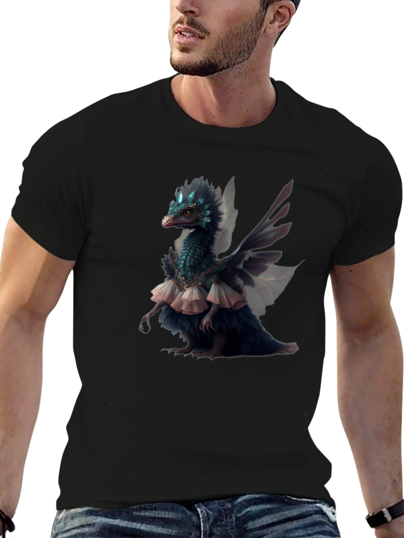Black Dragon Fairy T-Shirt view 6