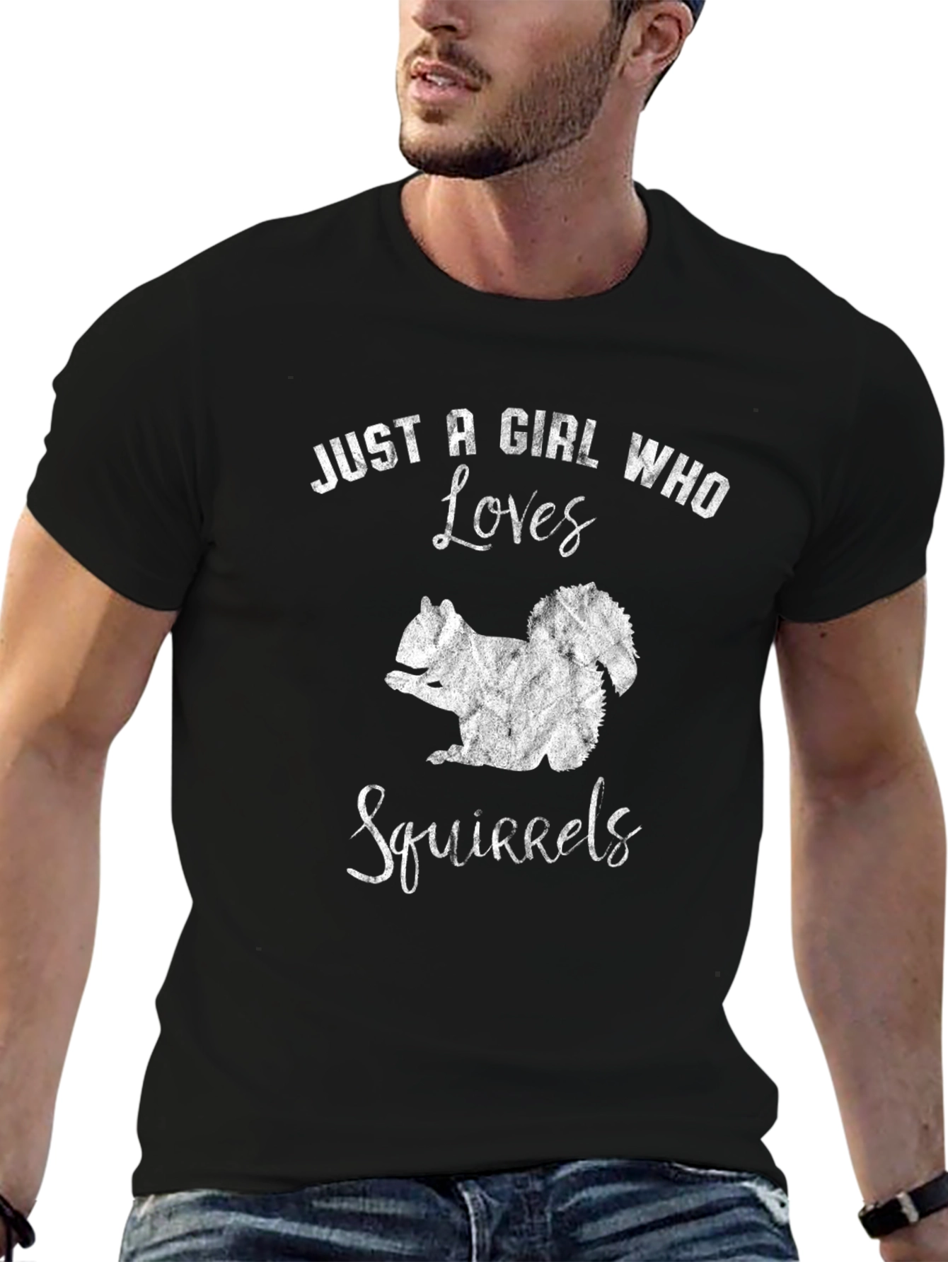 Black Girl Who Loves Squirrels Tee - Cute Animal Lover Shirt view 6