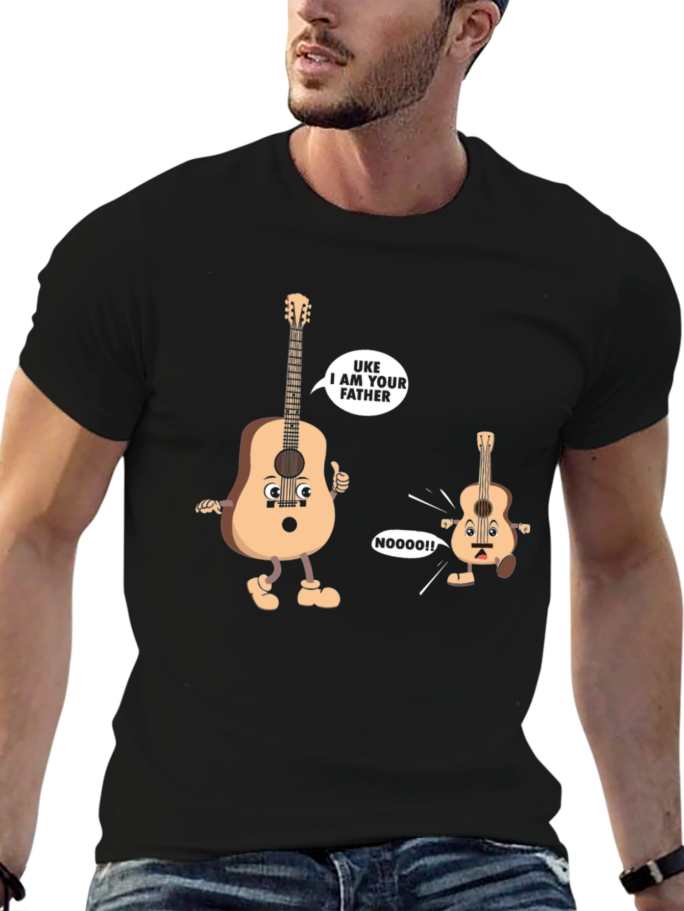 Black Uke I Am Your Father T-Shirt view 6