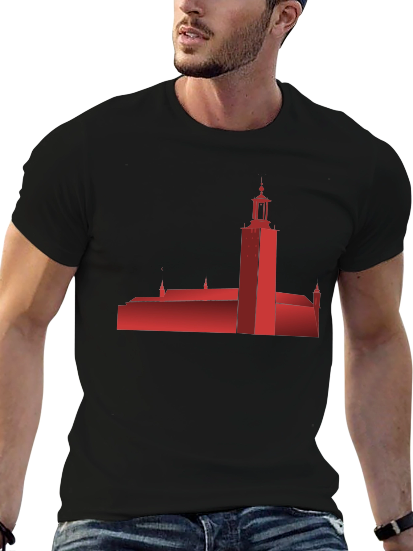 Stockholm City Hall Silhouette T-Shirt - 6