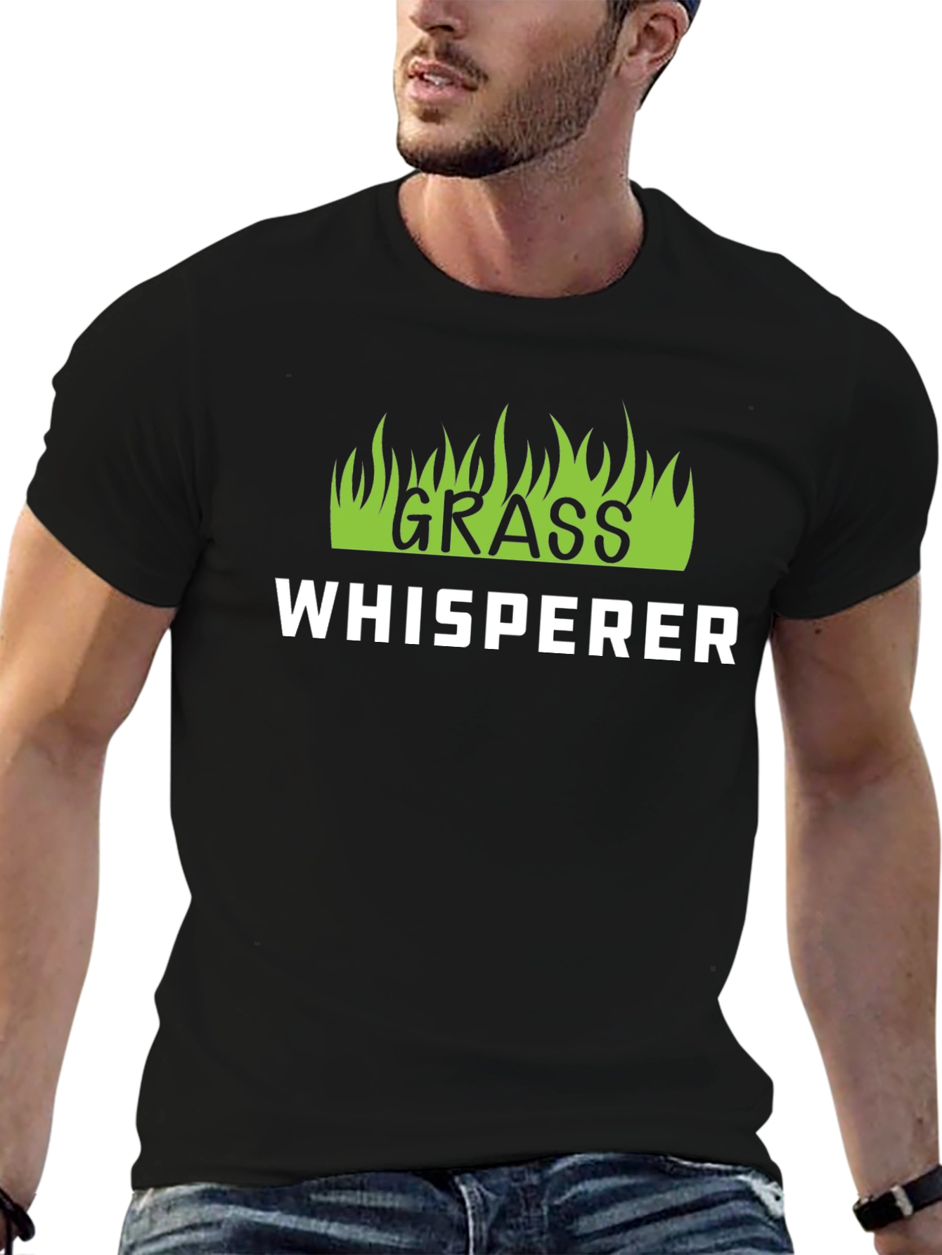 Black Grass Whisperer Black T-Shirt view 6