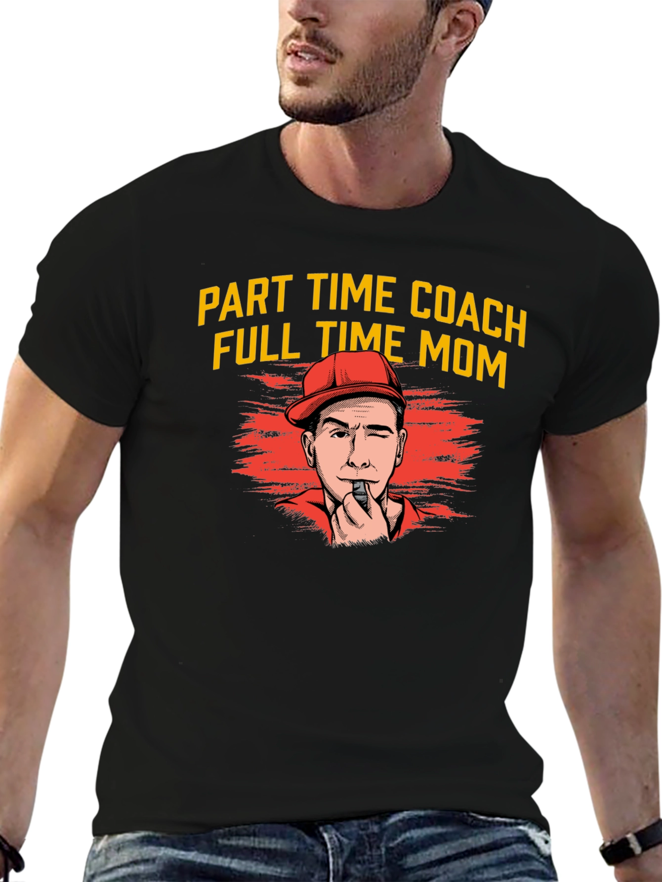 Part Time Coach Full Time Mom T-Shirt - 6