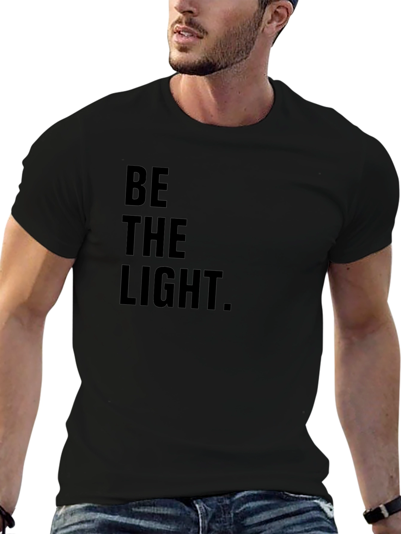 Black Be The Light Graphic T-Shirt - Black view 6