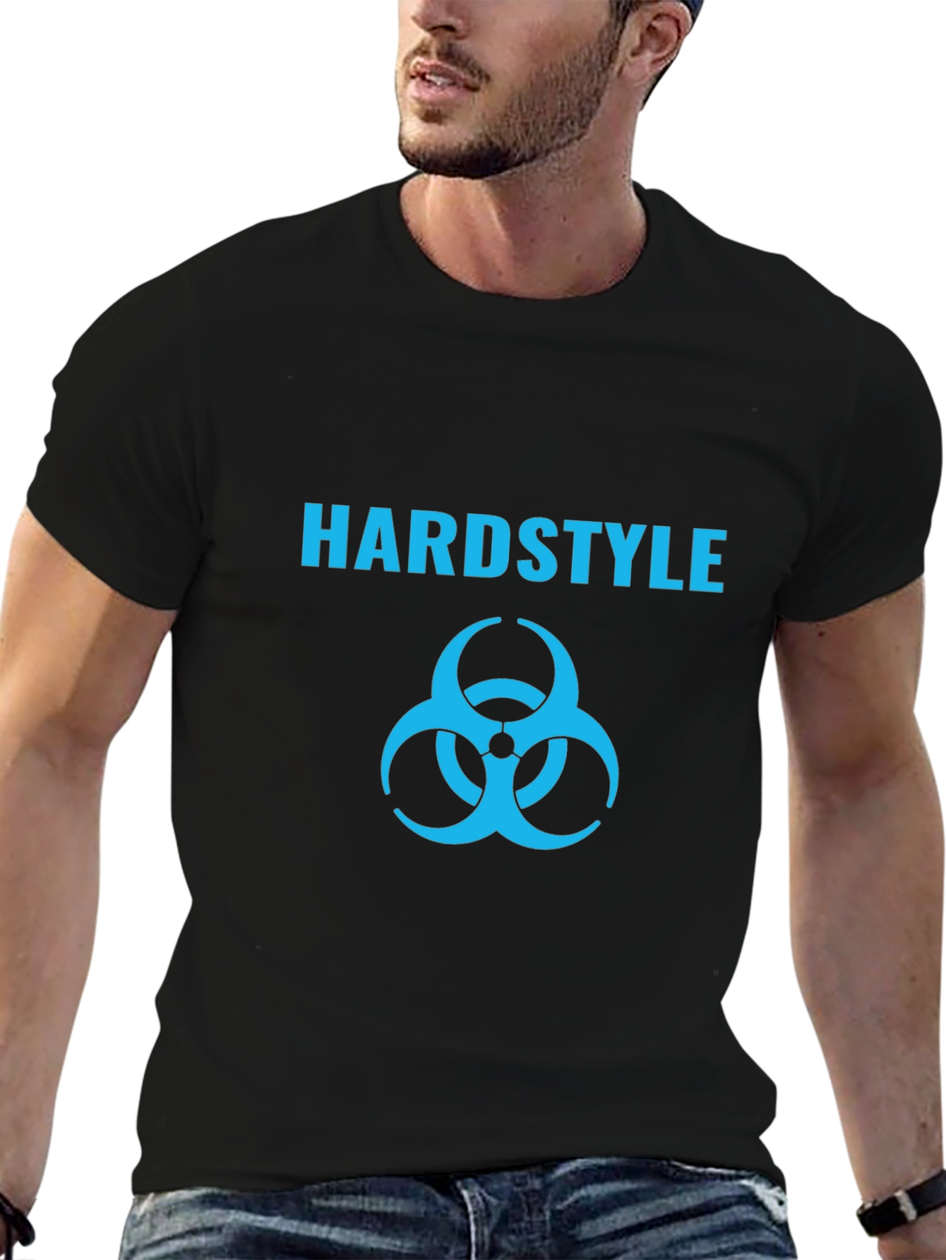 Black Hardstyle Biohazard Symbol T-Shirt - Black view 6