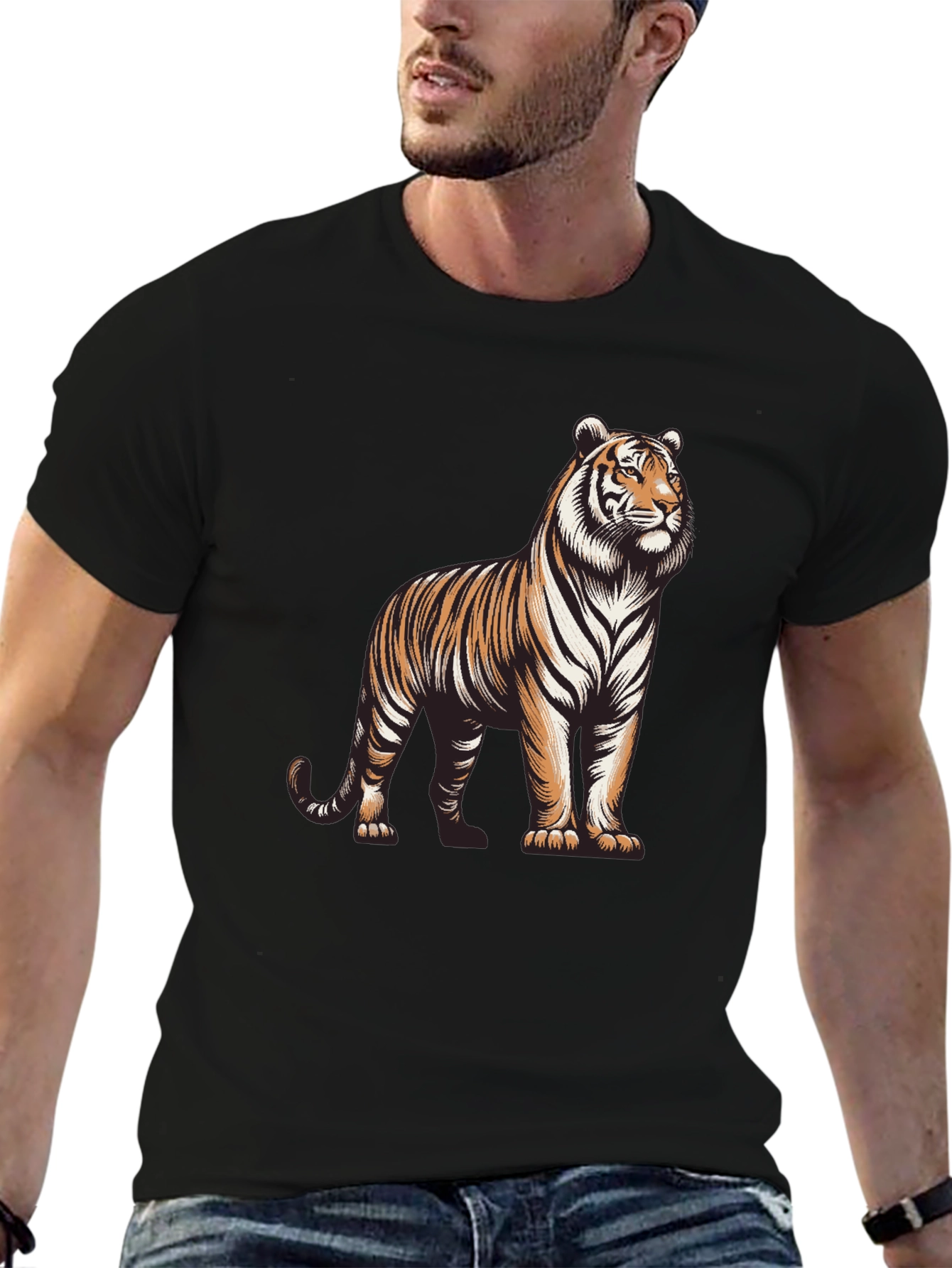 Black Tiger Graphic Tee - Bold & Stylish view 6
