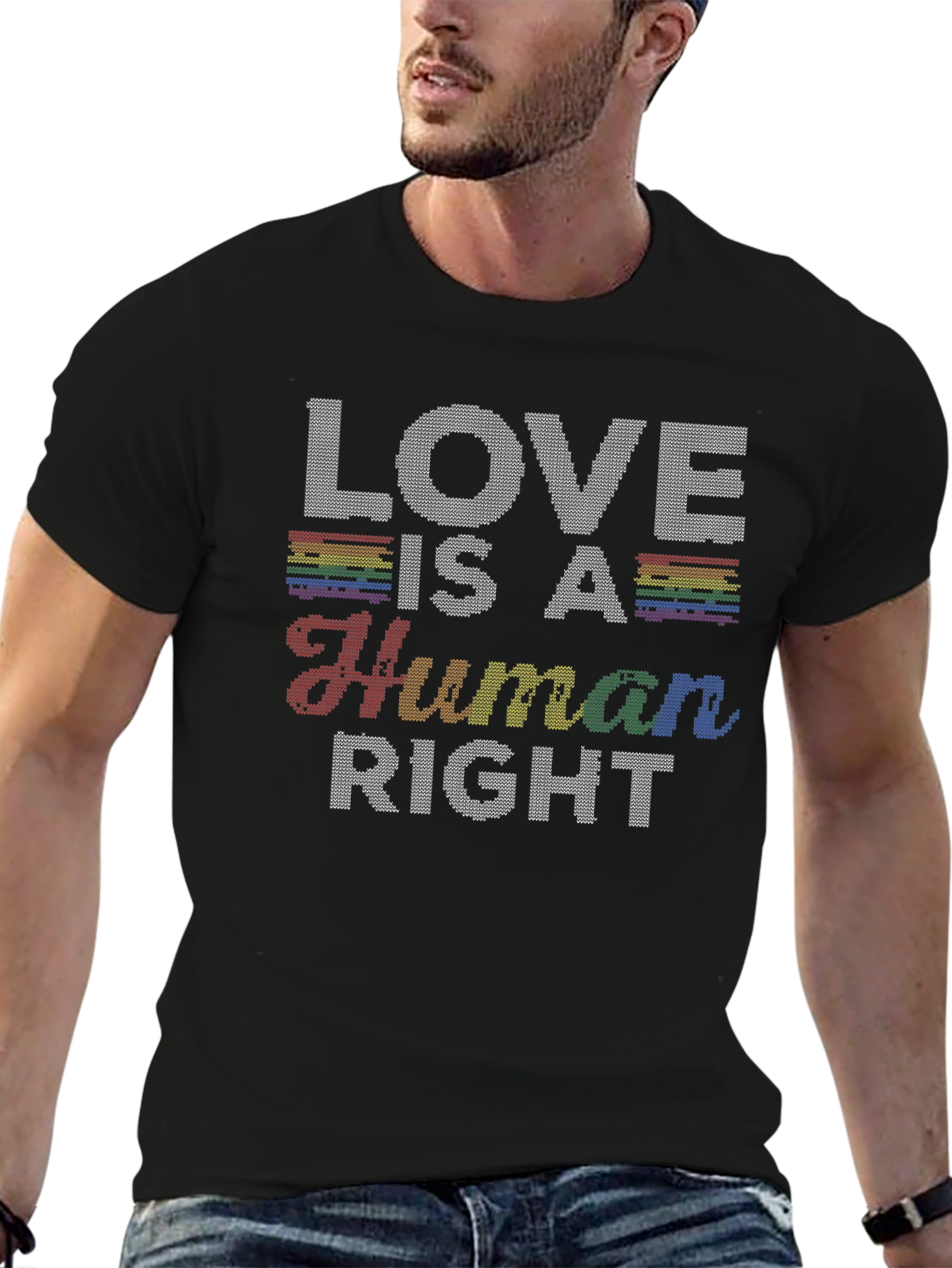 Black Love is a Human Right Graphic Tee view 6