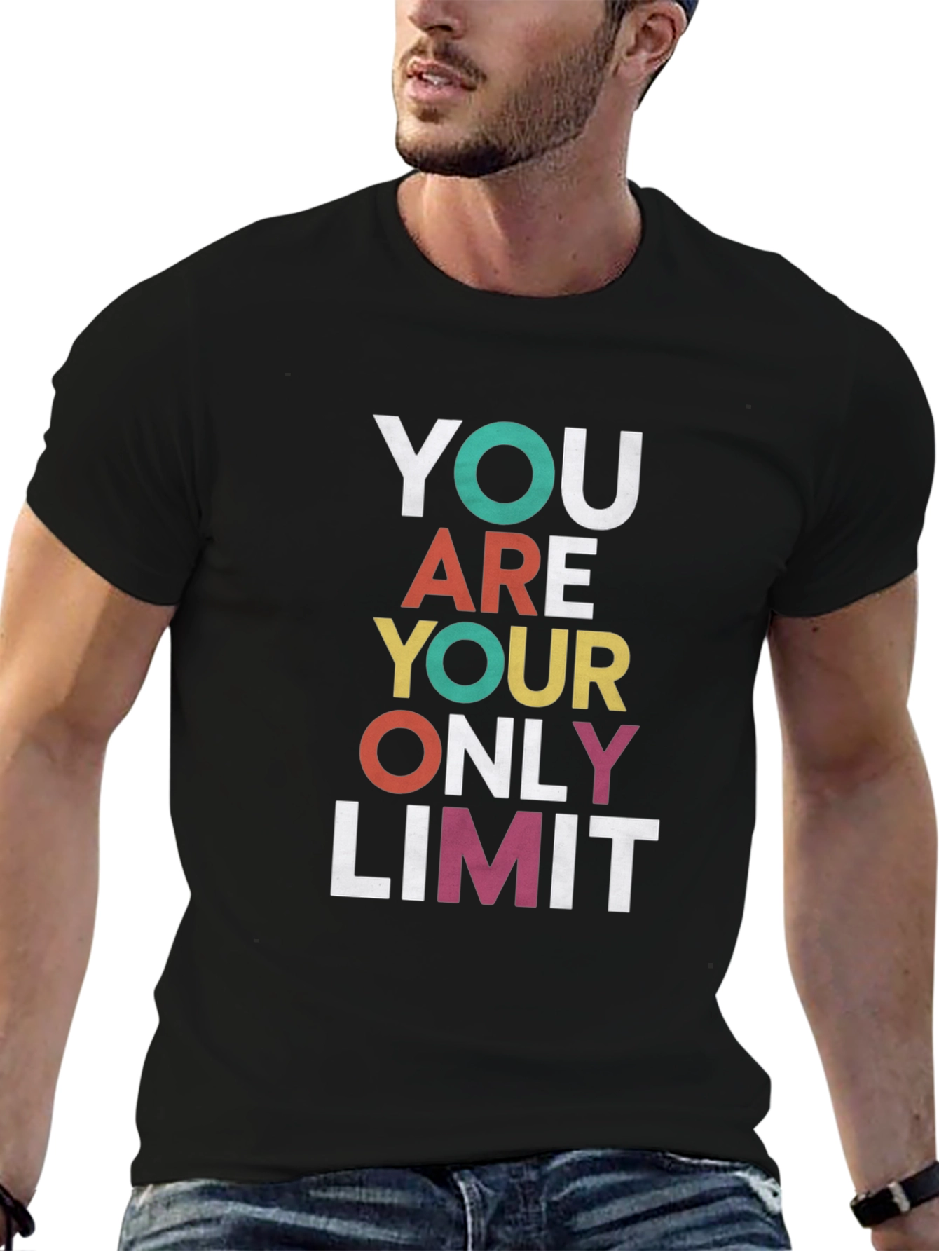 Motivational Graphic Tee - You Are Your Only Limit - 6
